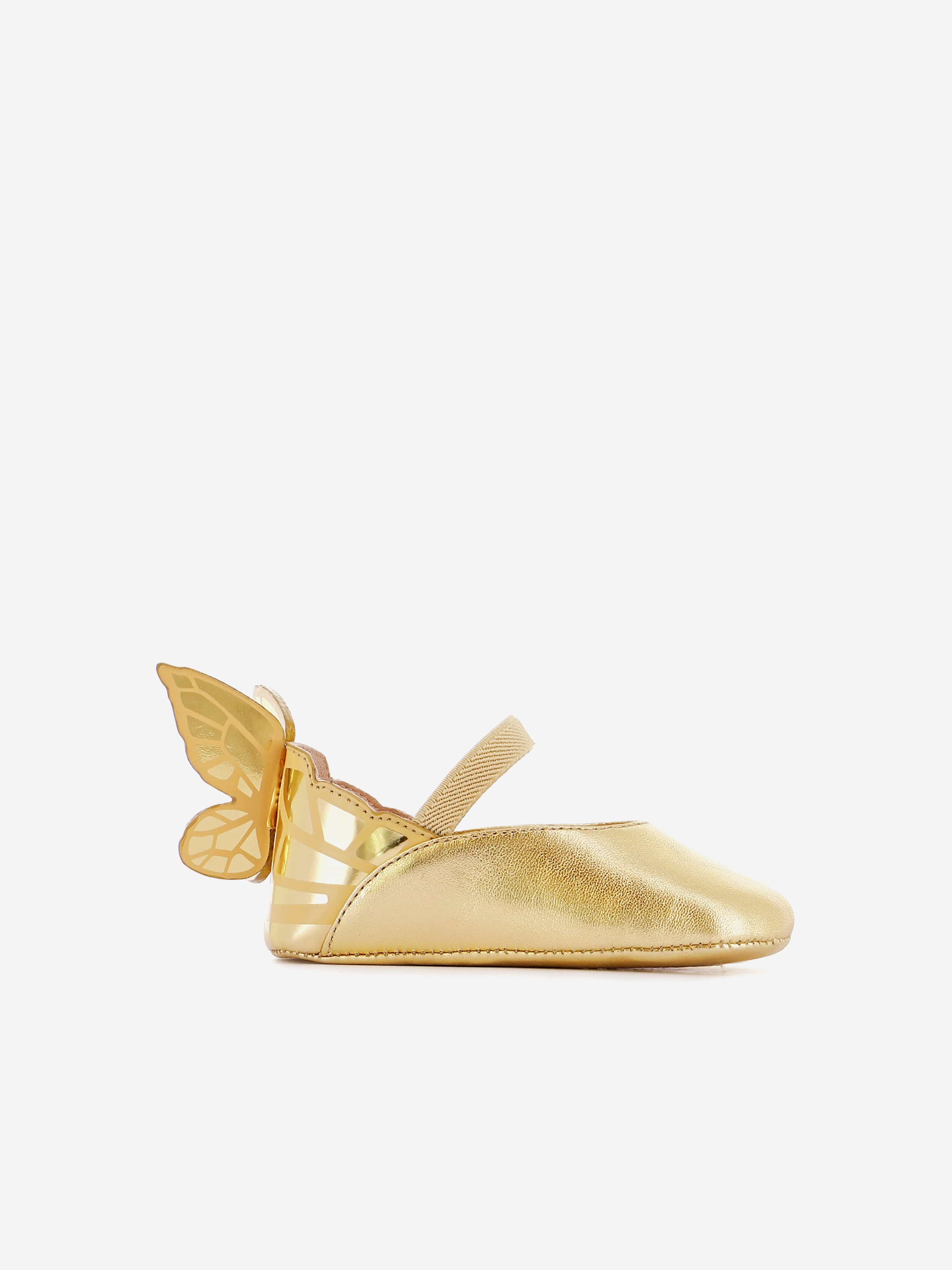 Gold Baby Girls Chiara Pre-Walker Shoes - Soft Sole First Walking Shoes for Infants, Perfect for Special Occasions & First Steps