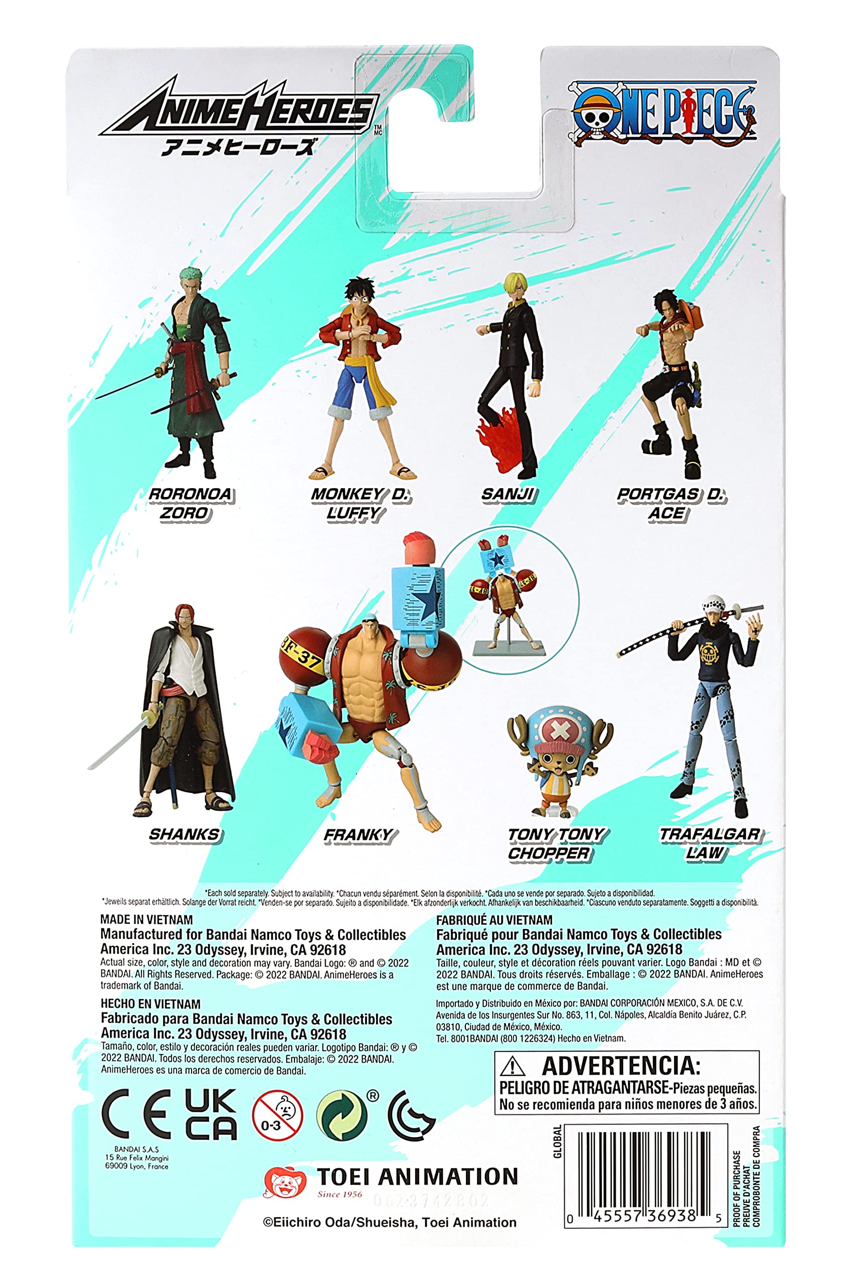 BANDAI One Piece Franky Action Figure 17cm Articulated Anime Collectible with Display Stand | Pirate Toys for Anime Fans | Perfect Gift for One Piece Lovers | Great for Display, Collection, and Role Play