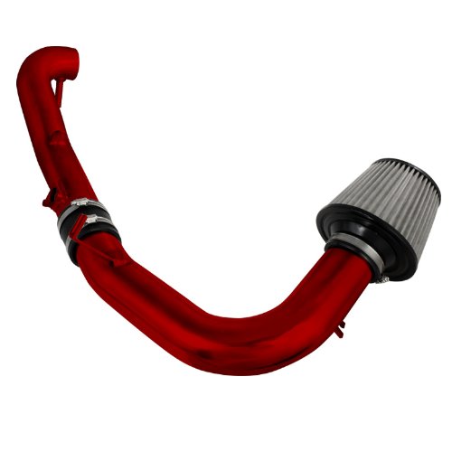 Xtune CP-680R Red High Performance Cold Air Intake System with Washable Filter - Compatible with Scion tC 2005-2010 - Improve Engine Power & Fuel Efficiency for Street Racing & Daily Driving