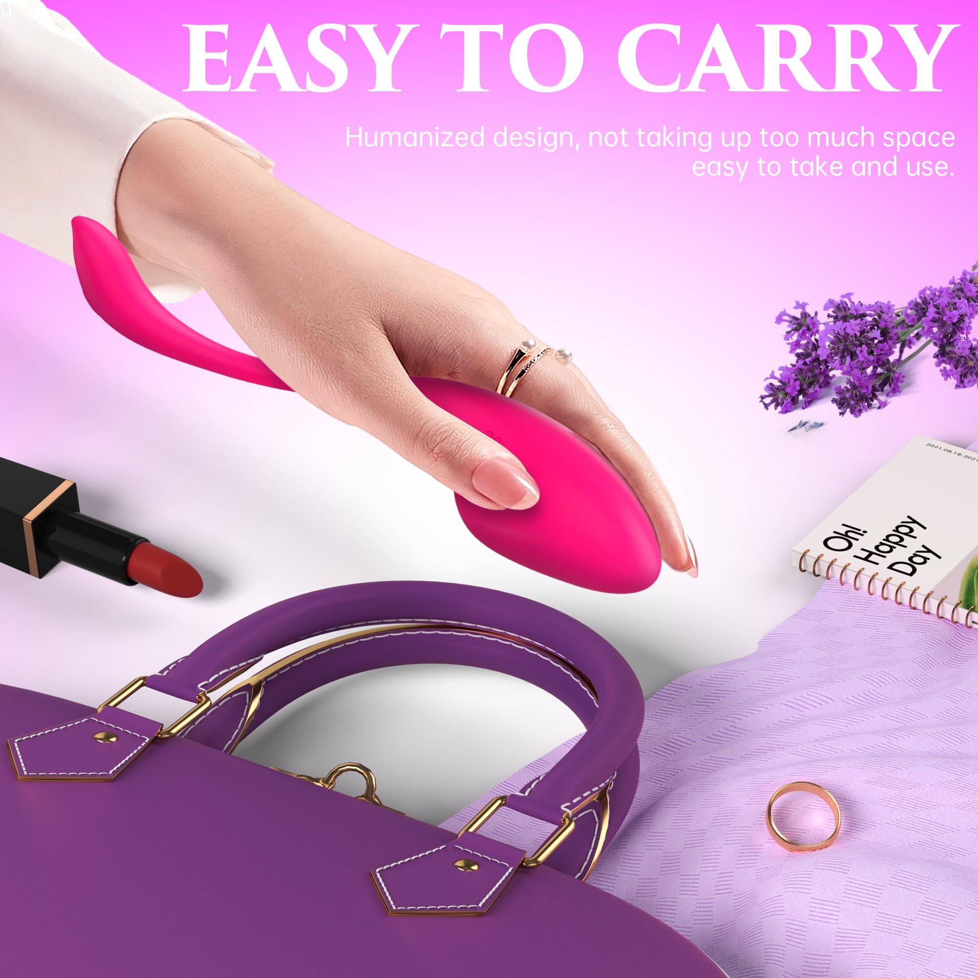 Premium Rechargeable Rose Vibrator for Women & Couples - 9 Powerful Vibration Modes, Wearable Panty Dildo with APP Remote Control for G-Spot, Clitoral & Anal Stimulation - Perfect for Romantic Nights & Long-Distance Play