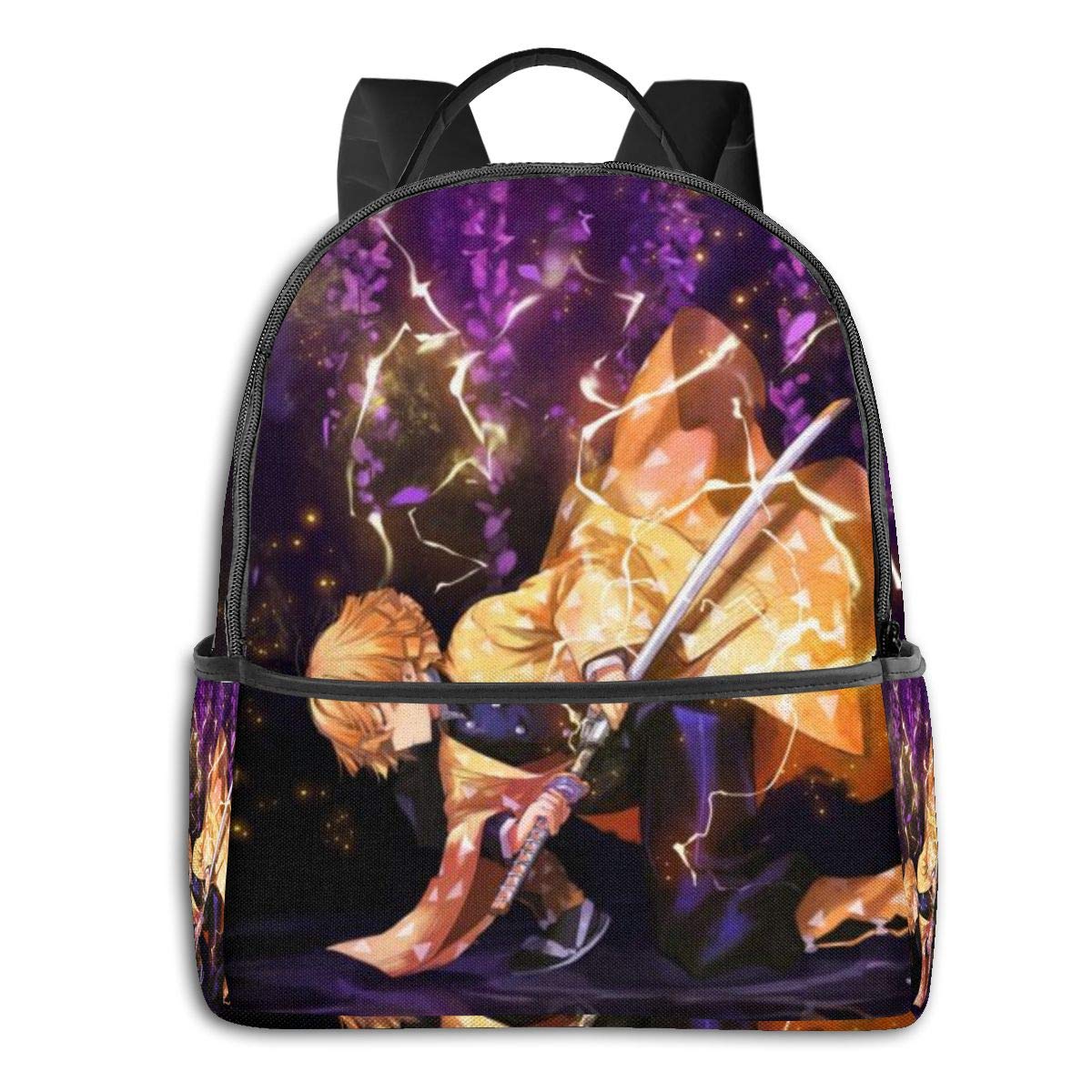 Tanjirou Anime Agatsuma Zenitsu Demon Slayer Backpack - Unisex Laptop School Bag for College, Travel & Hiking | Lightweight Durable Bookbag for Students, Work & Outdoor Adventures
