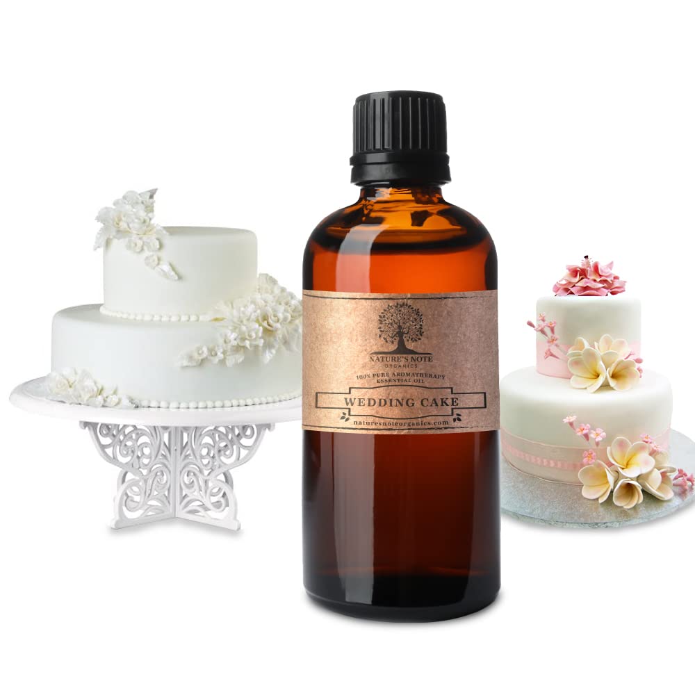 Nature's Note Organics 100% Pure Wedding Cake Aromatherapy Essential Oil - 0.3 Fl Oz for Diffusers, Massage & DIY Beauty Products