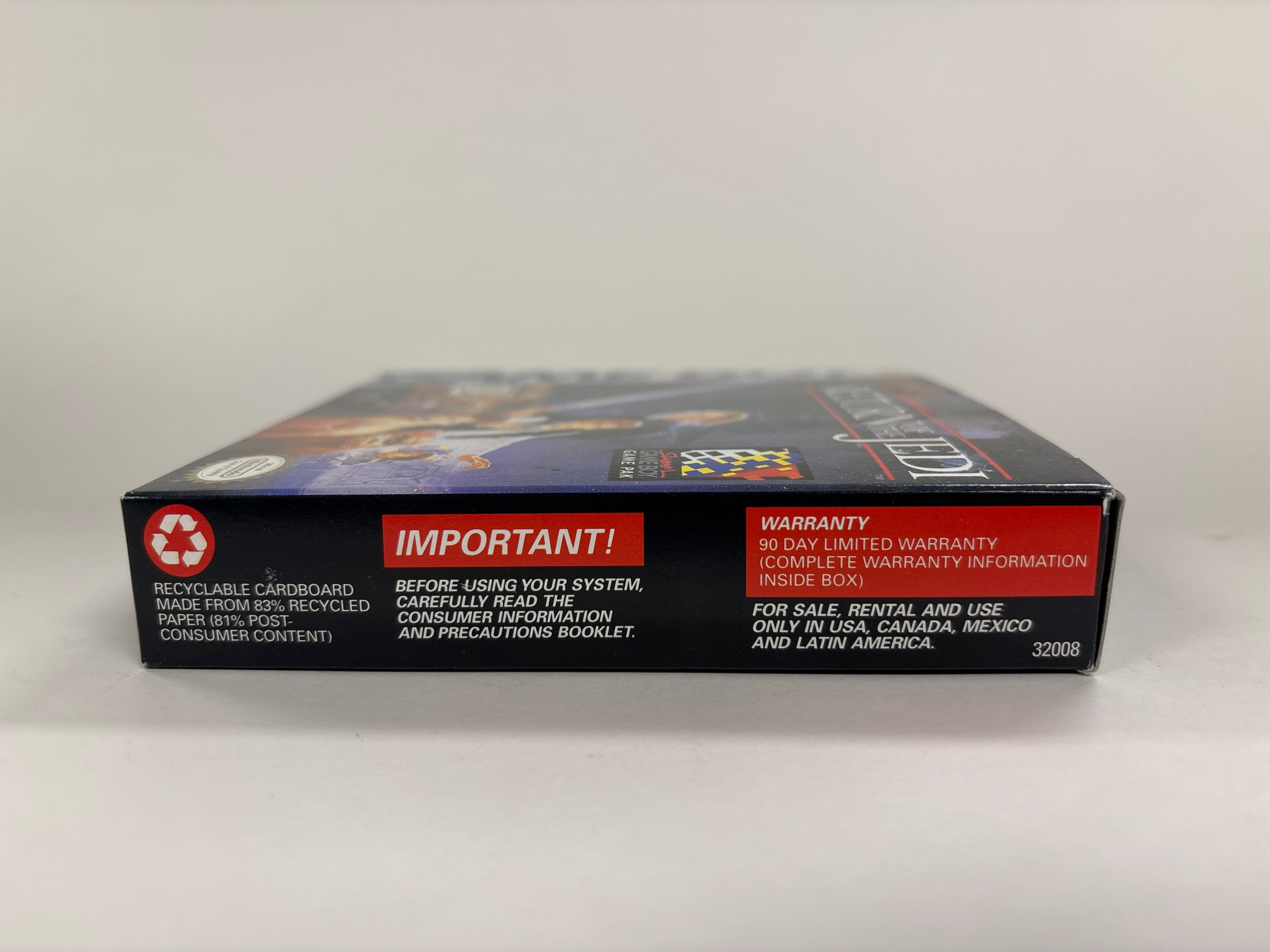 Star Wars: Return of the Jedi Game Boy Box & Inserts Only (No Game or Manual) - Perfect for Collectors & Display