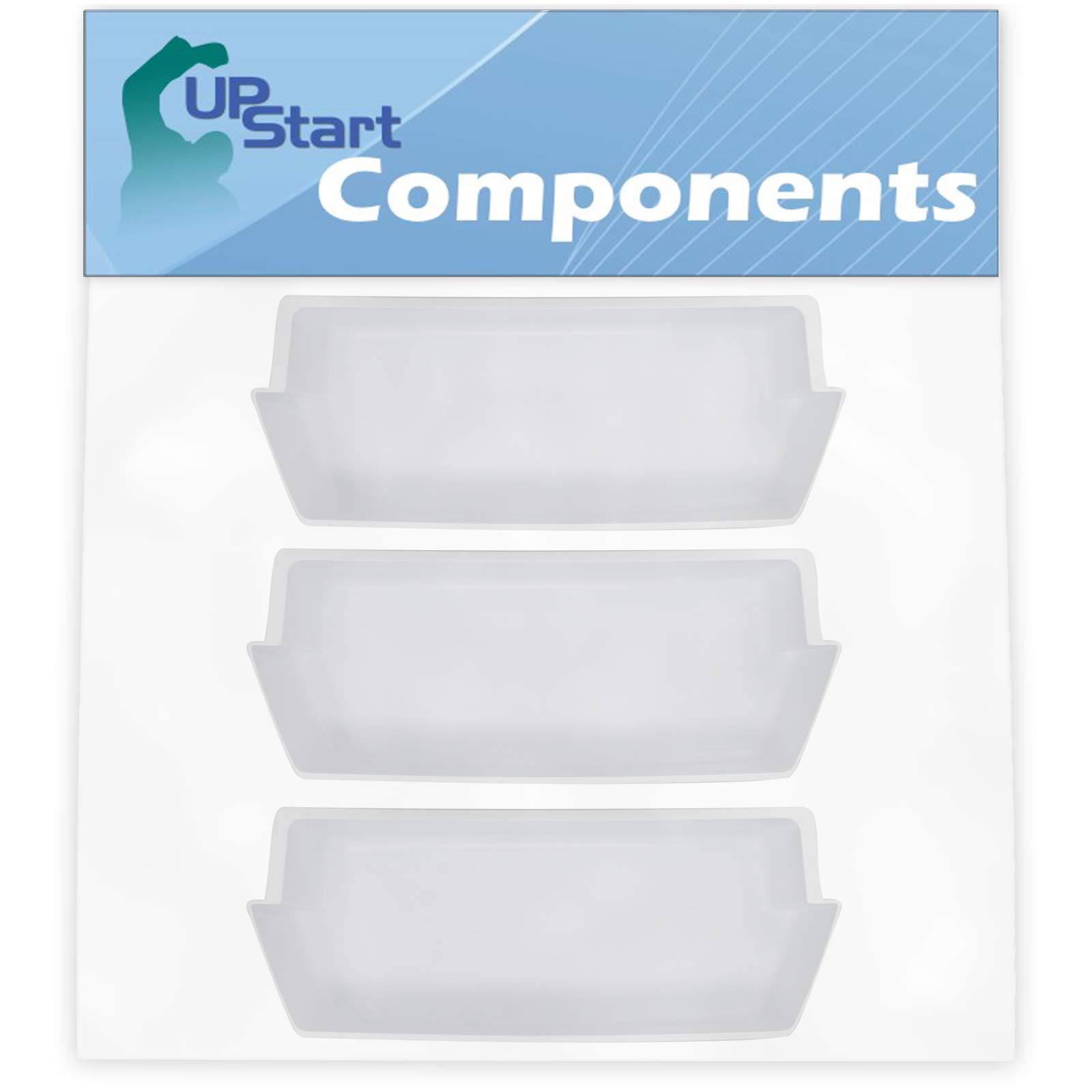 3-Pack WP2187172 Refrigerator Door Bin Replacement for Kenmore/Sears 10655502400 Fridge - Compatible with Deep Shelf WP2187172 - UpStart Components Brand - Perfect for Food Storage and Organization in Your Kitchen