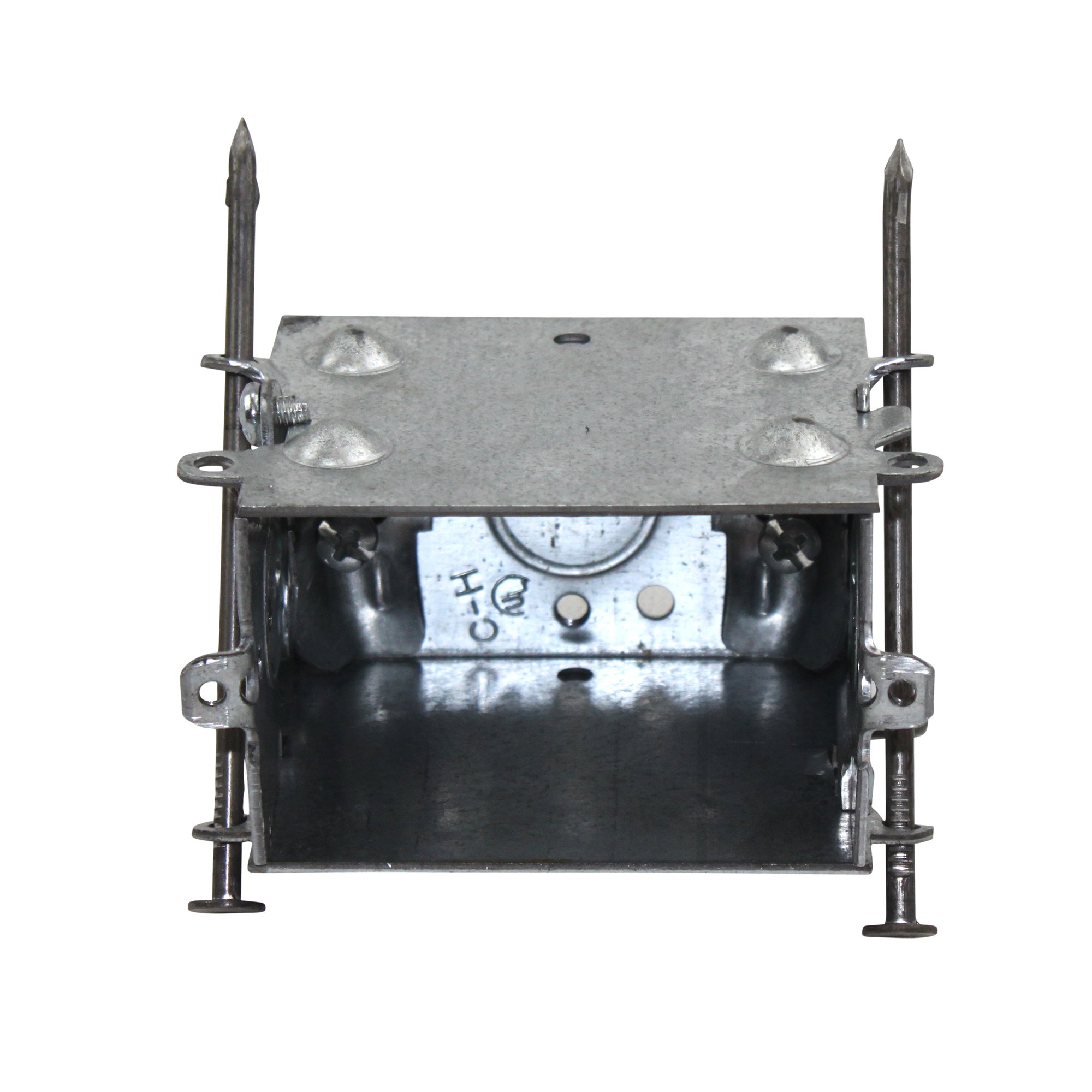 Crouse Hinds TP210 2-1/2 Inch Deep Switch Box with Instant On NM Clamp - Angle Nail (50 Pack) - Ideal for Electrical Wiring and Commercial Installations
