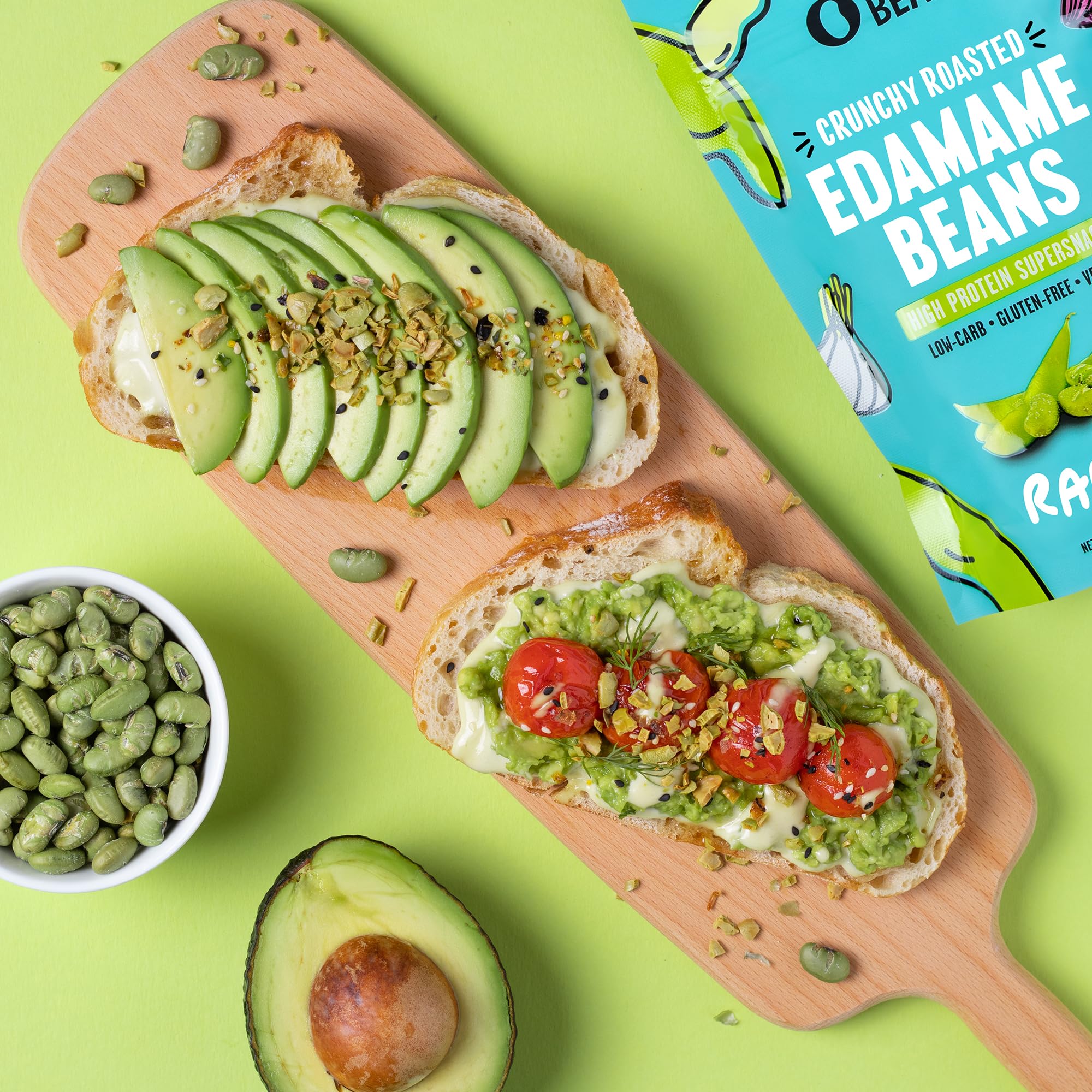Dry Roasted Edamame Snacks - Ranch Flavor | Vegan, Gluten Free, Low Carb, Keto Friendly | High Protein Healthy Snacks for Kids & Adults | Diabetic & Low Calorie | 4oz Pack of 3 | Perfect for Office, School & On-the-Go Snacking