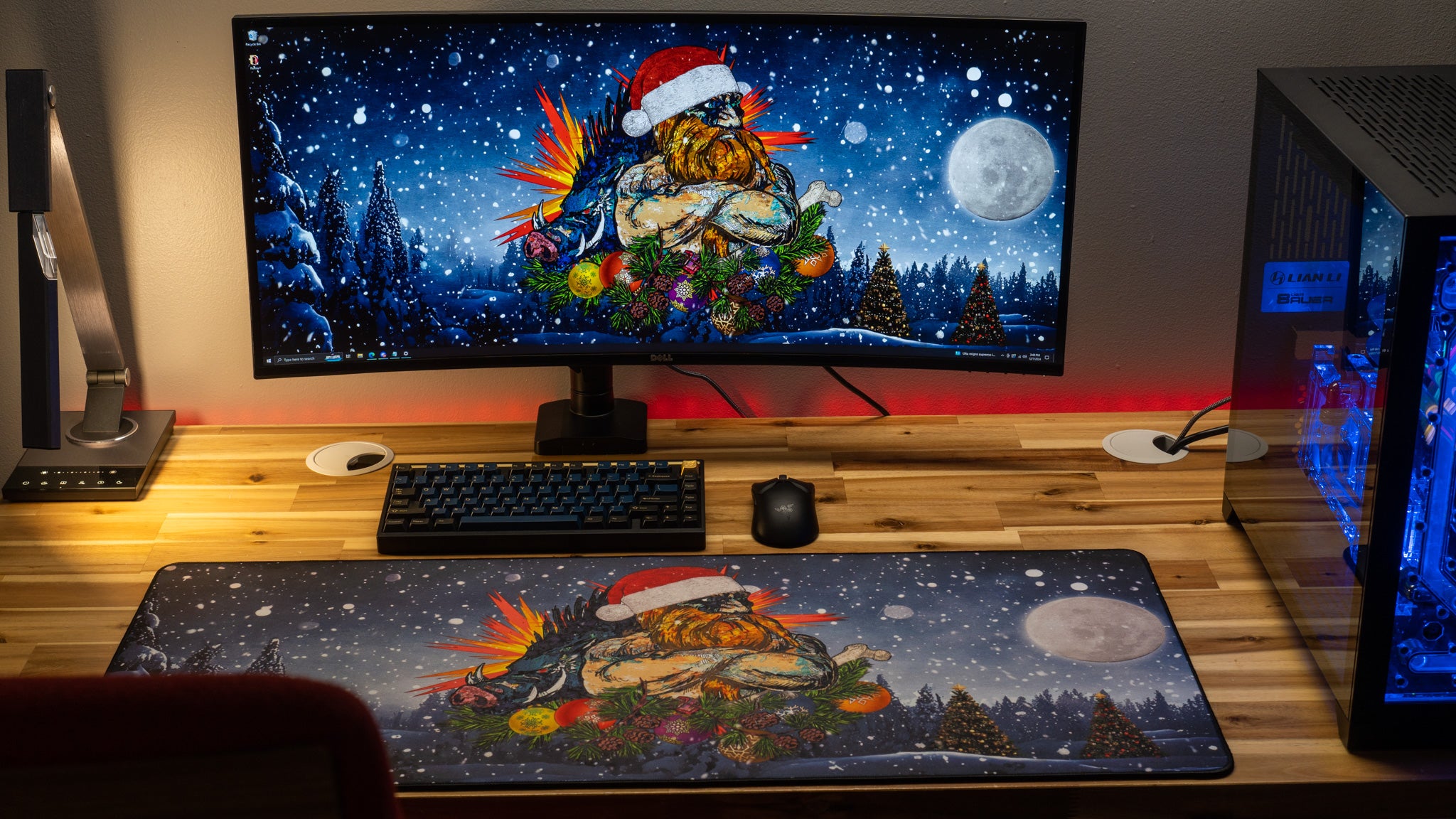 Rav Holiday Howard Content Creator Collaboration Gaming Mouse Pad Deskmat - Large Non-Slip Mousepad for PC, Mac, Laptop - Perfect for Gaming, Streaming & Office Work