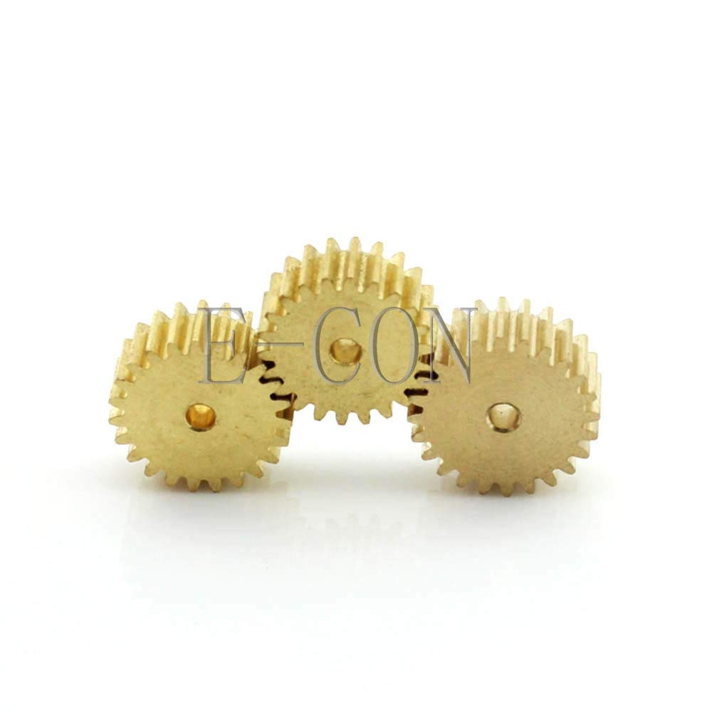 1PCS 22 Tooth 5mm Width 0.5 Module 2mm-6mm Bore Hole Precision Metal Spur Gear for Motor, Robotics & DIY Projects - (22 Teeth, 4mm Hole Diameter) - Ideal for RC Cars, 3D Printers & Industrial Machinery