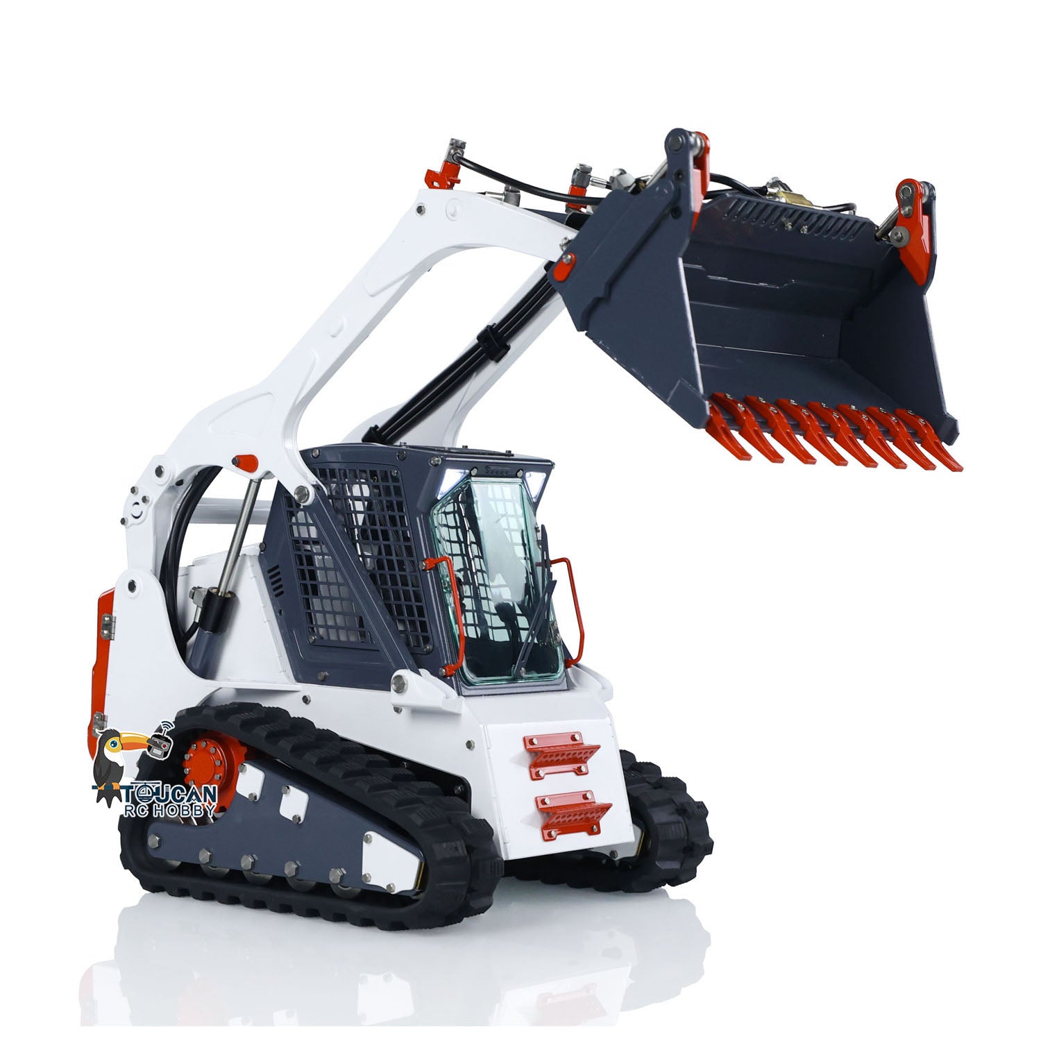 LESU 1/14 Scale RC Hydraulic Car - Aoue LT5 Skid Steer Loader RTR with Battery, Lights & Sound - Realistic Construction Vehicle Model for Kids & Adults - Perfect for Indoor/Outdoor Play, Construction Site Simulation & RC Hobby Enthusiasts