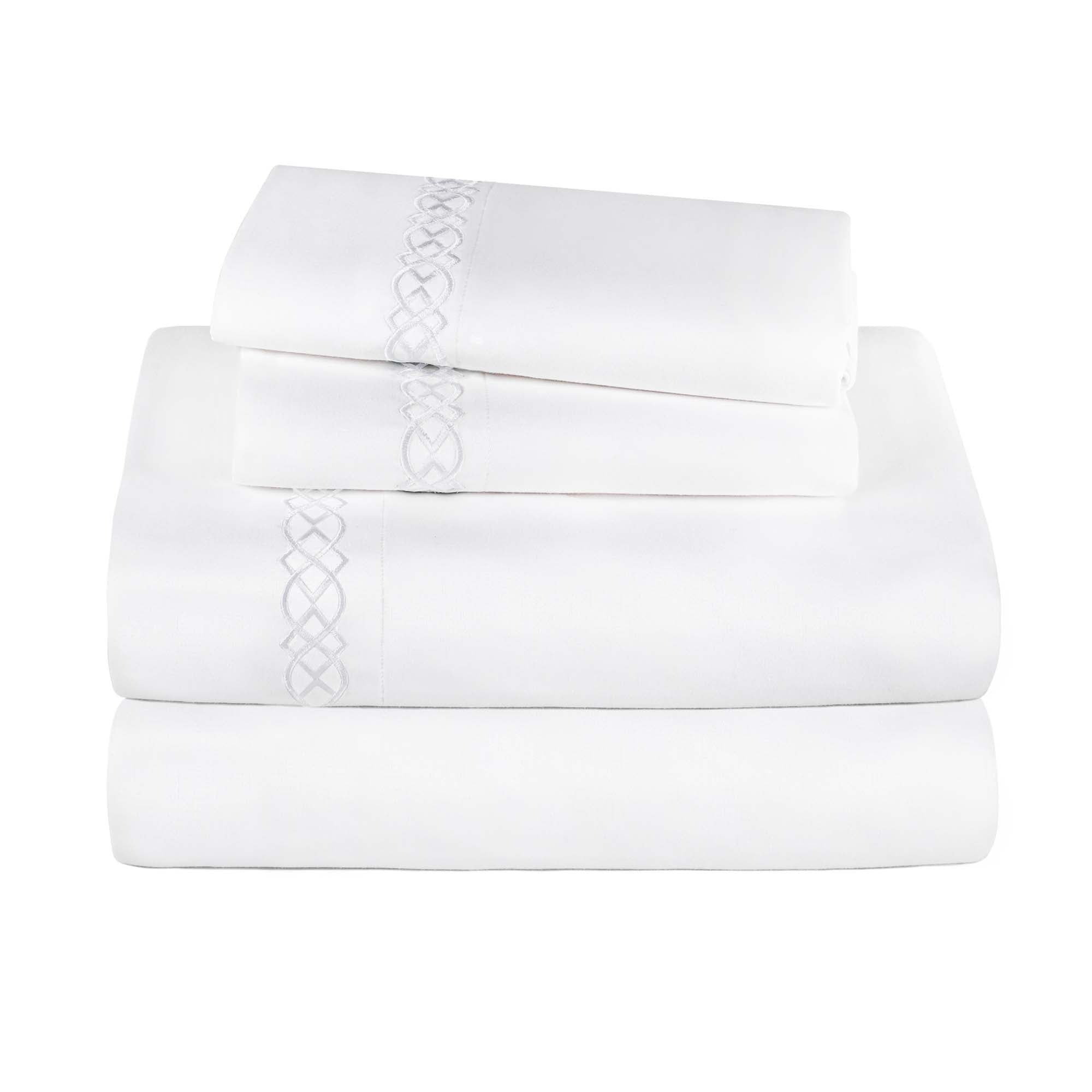 Luxury 1000 Thread Count Egyptian Cotton Bed Sheet Set - Queen Size, Soft & Breathable for Ultimate Comfort - Perfect for Master Bedroom, Guest Room & Hotel Use
