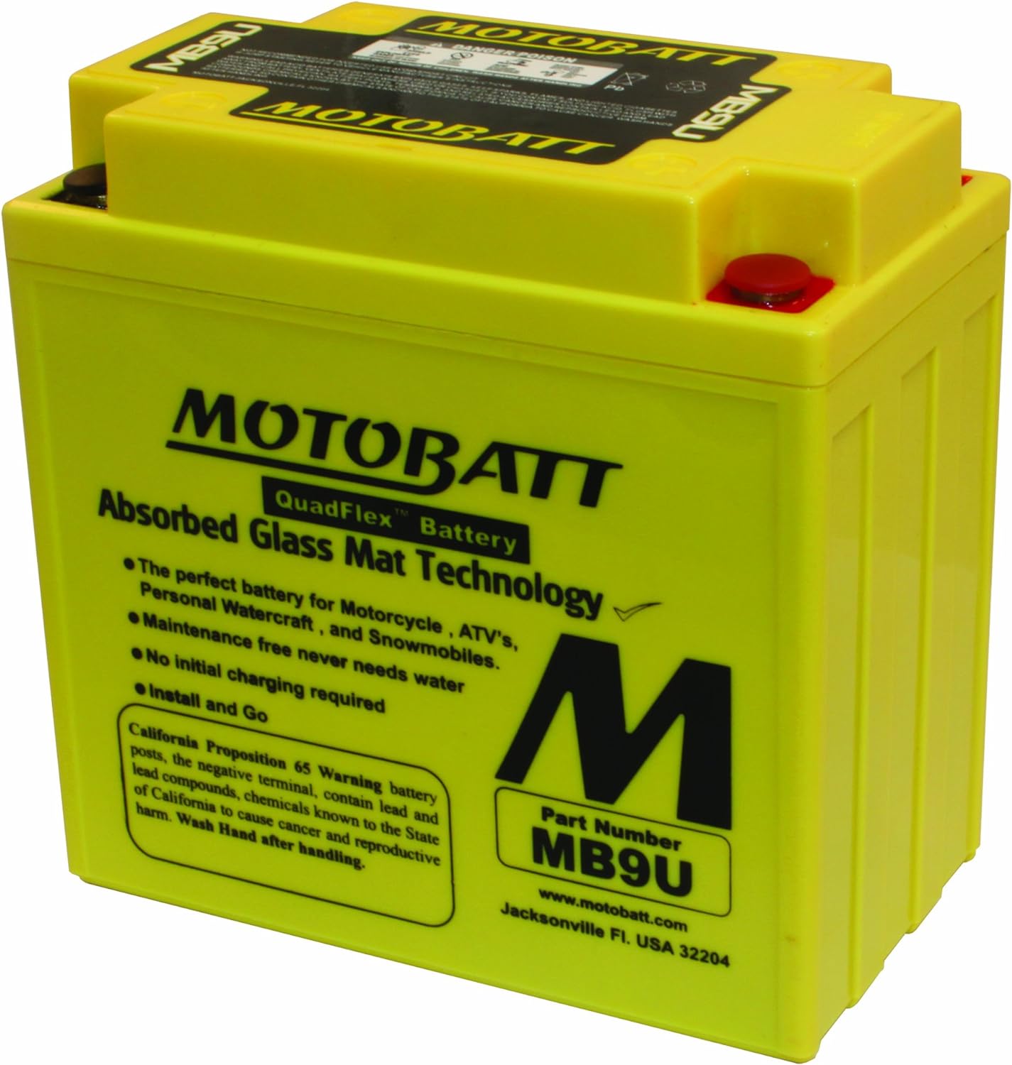 12V MC Battery MBTX9U - High Performance Replacement Battery for Motorcycles, ATVs & Power Sports - Perfect for Off-Road Adventures & Long Rides