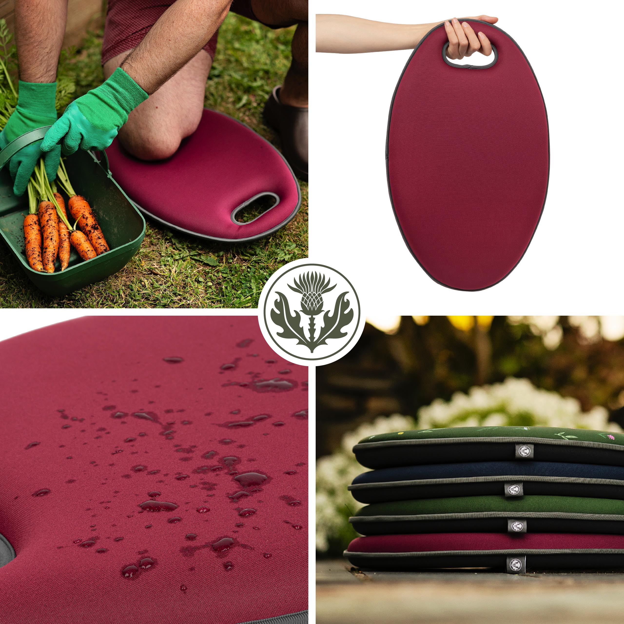 Thistlewood Memory Foam Garden Kneeler Pad - Comfortable Cushion for Gardening, Weeding & Outdoor Work - Waterproof & Durable Knee Protection for Seniors & Adults - Perfect for Lawn Care, Planting & Yard Maintenance