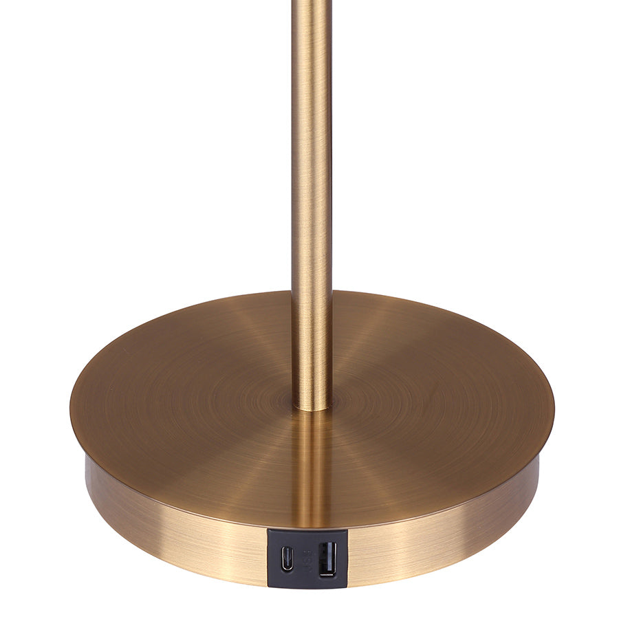 Modern Jessa Table Lamp - Adjustable Brightness, USB Charging Port, Bedside & Office Lighting for Home Decor