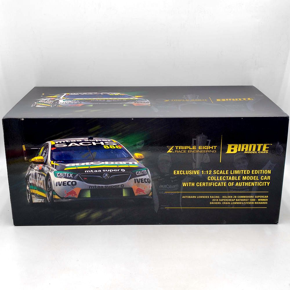 1/12 Scale Holden ZB Commodore Supercar 2018 Bathurst 1000 Winner #888 Resin Model Car - Collectible Diecast Racing Toy Gift for Adults & Kids - Perfect for Display, Racing Enthusiasts, and Car Decor