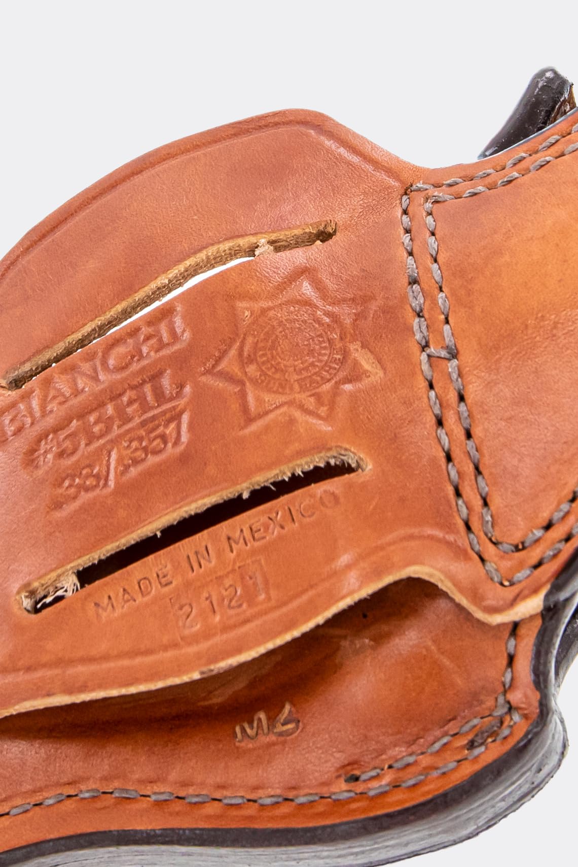 Bianchi 5BHL Thumbsnap Holster - Premium Gun Leather Holster for Concealed Carry | Perfect for Law Enforcement, Hunting & Outdoor Activities