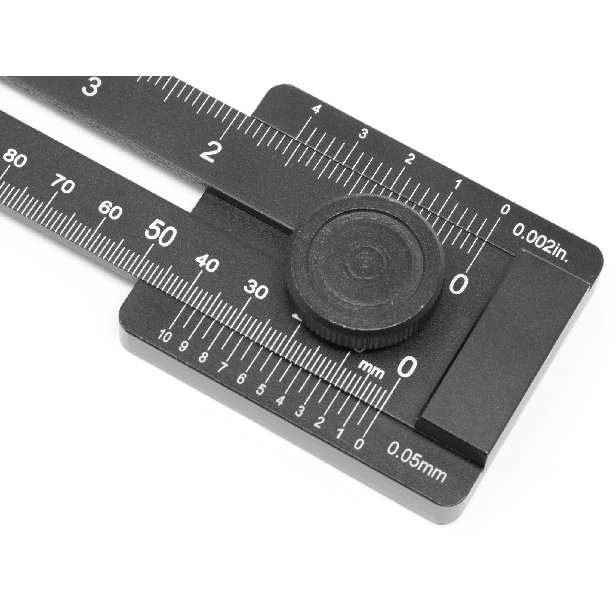 WEN ME251R 10-Inch Aluminum Offset Marking Gauge with Laser-Etched Scale - Precision Layout Tool for Woodworking & Metalworking Projects