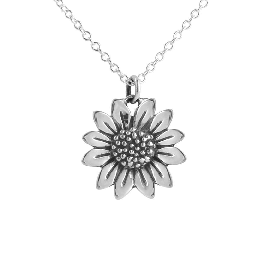 Elegant Blossoming Sunflower Necklace for Women - 18K Gold Plated Floral Pendant Jewelry - Perfect Gift for Birthday, Anniversary & Everyday Wear