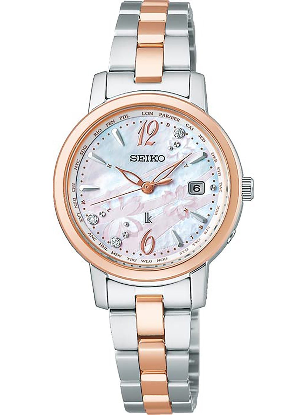 SEIKO LUKIA 2023 SAKURA BLOOMING LIMITED EDITION SSVV080 Ladies Watch - Japanese Made JDM Automatic Movement - Perfect for Women's Fashion, Office Wear & Special Occasions