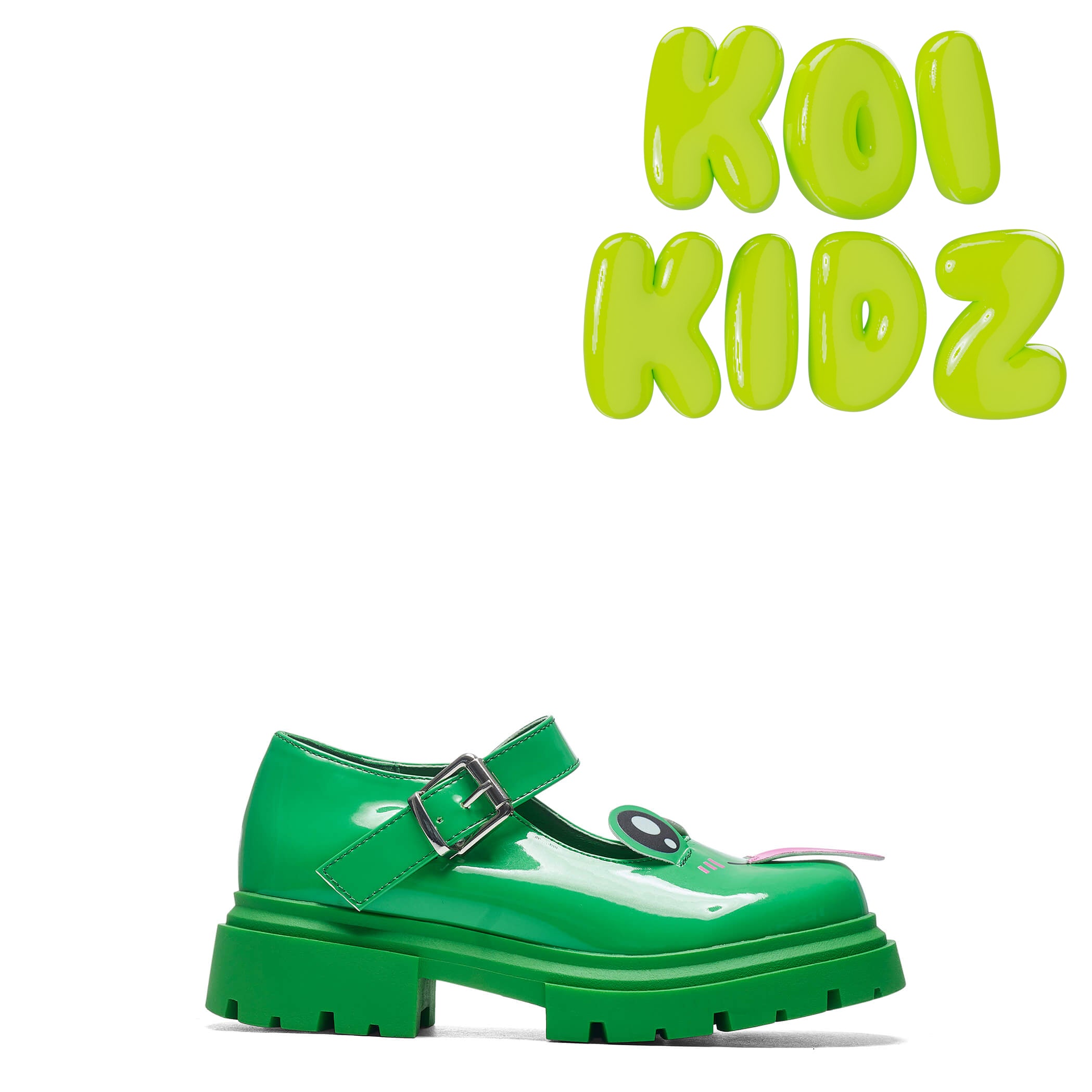 Lil' Tira Cheeky Frog Mary Jane Shoes for Girls - Cute & Comfortable Toddler Dress Shoes for Weddings, Parties & Special Occasions