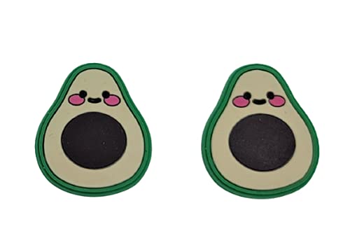 Avocado Shoe Charms for Crocs - Set of 2 Cute Fruit Accessories for Jibbitz Holes | Perfect for Summer Outfits & Beach Vacations