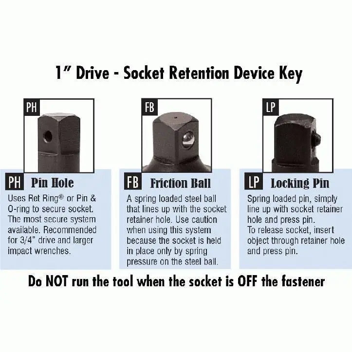 GP 1 Drive Extension with Locking Pin - Heavy Duty Impact Wrench Accessory for Automotive Repair & Construction Work