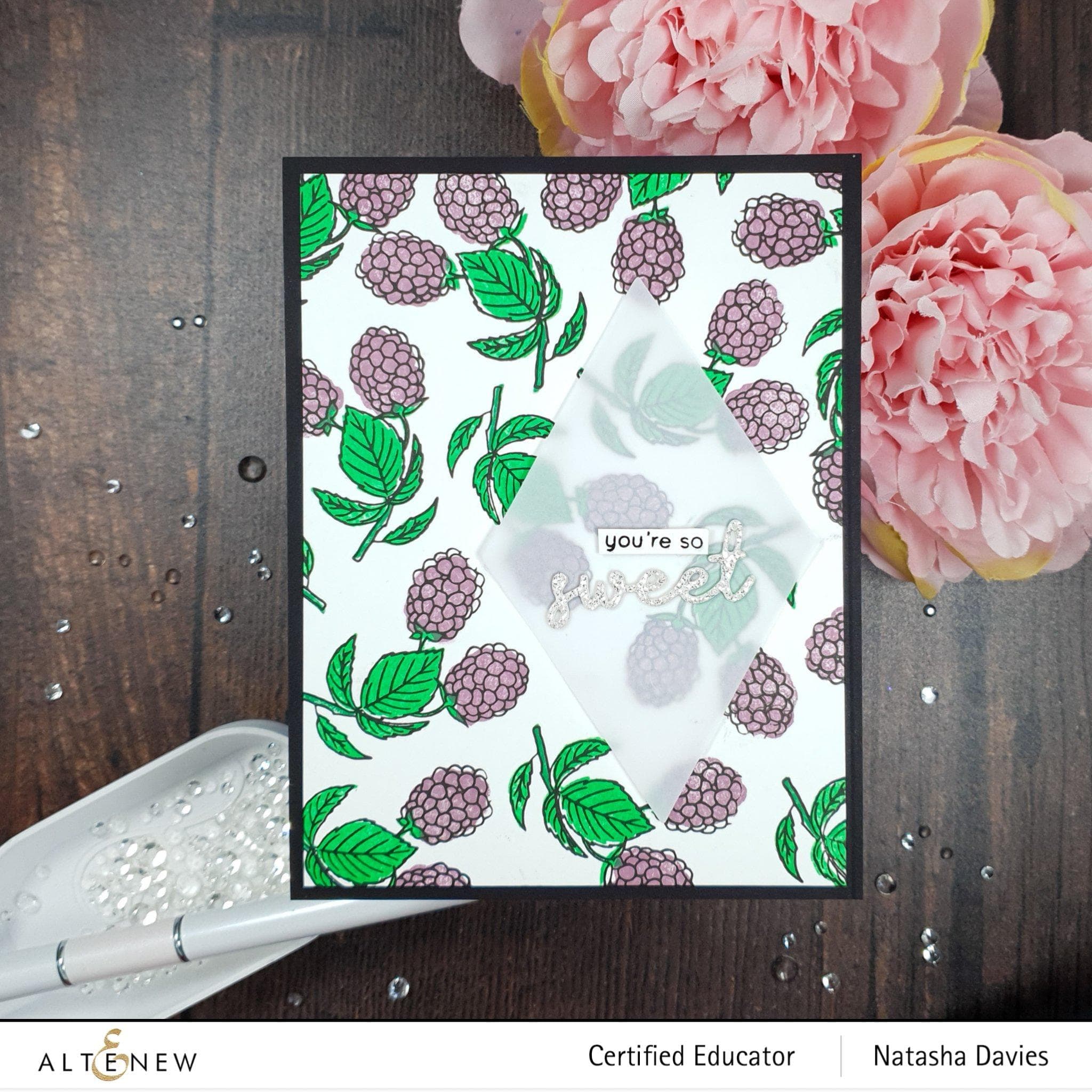 Mini Delight: Berry Sweet Stamp & Die Set for Card Making, Scrapbooking & DIY Crafts - Perfect for Handmade Greeting Cards, Invitations & Paper Projects