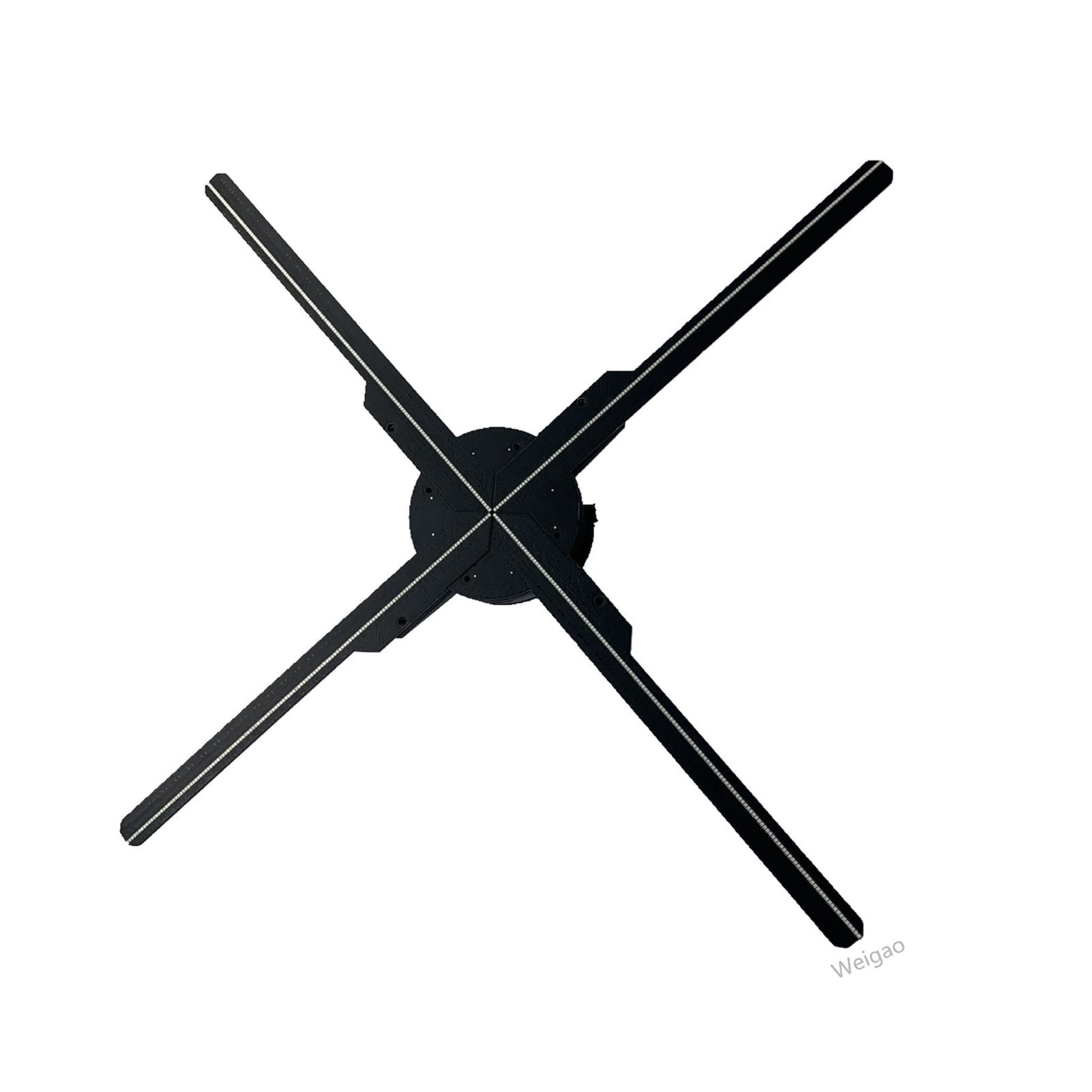 Naked Eye 3D Holographic Video Fan - 360° Rotating LED Projector for Dynamic Air Suspension Imaging | Wall Mount Advertising Display & Home Decor Hologram Projector | Perfect for Retail Stores, Events, and Interactive Home Displays