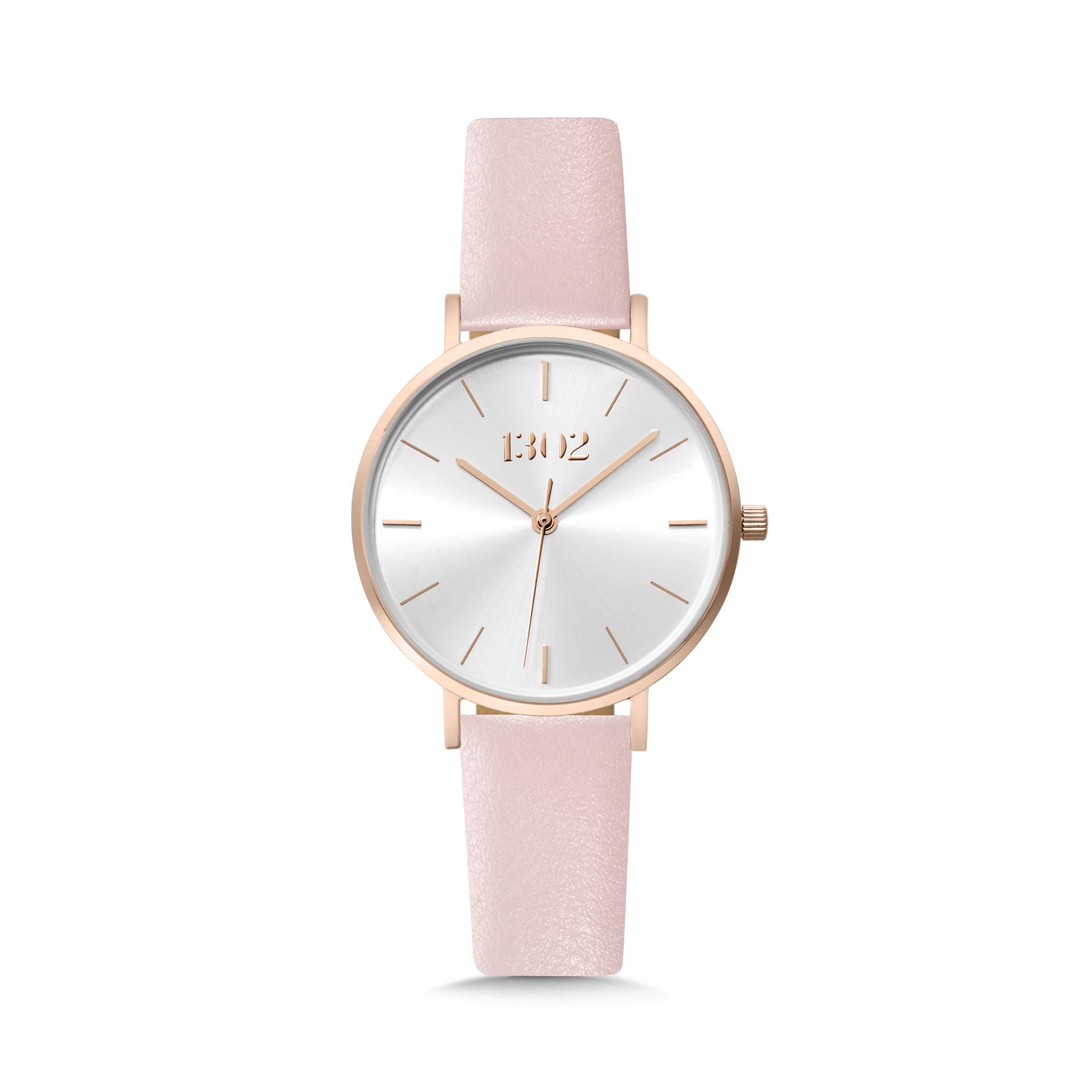 32MM Rose Gold Women's Watch with Sunray Dial & Interchangeable Strap - Elegant Ladies Wristwatch for Daily Wear, Office & Special Occasions