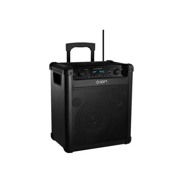 ION Audio Block Rocker iPA76C Portable PA Speaker System - Wireless Bluetooth & NFC Connectivity, 2-Way Sound for Outdoor Events, Parties & Live Performances