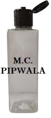 M.C. PIPWALA 200ml Empty Square Clear Plastic Bottles - 48 Pack, Leak Proof Travel Cosmetic Containers for Lotion, Shampoo, Essential Oils & DIY Beauty Products