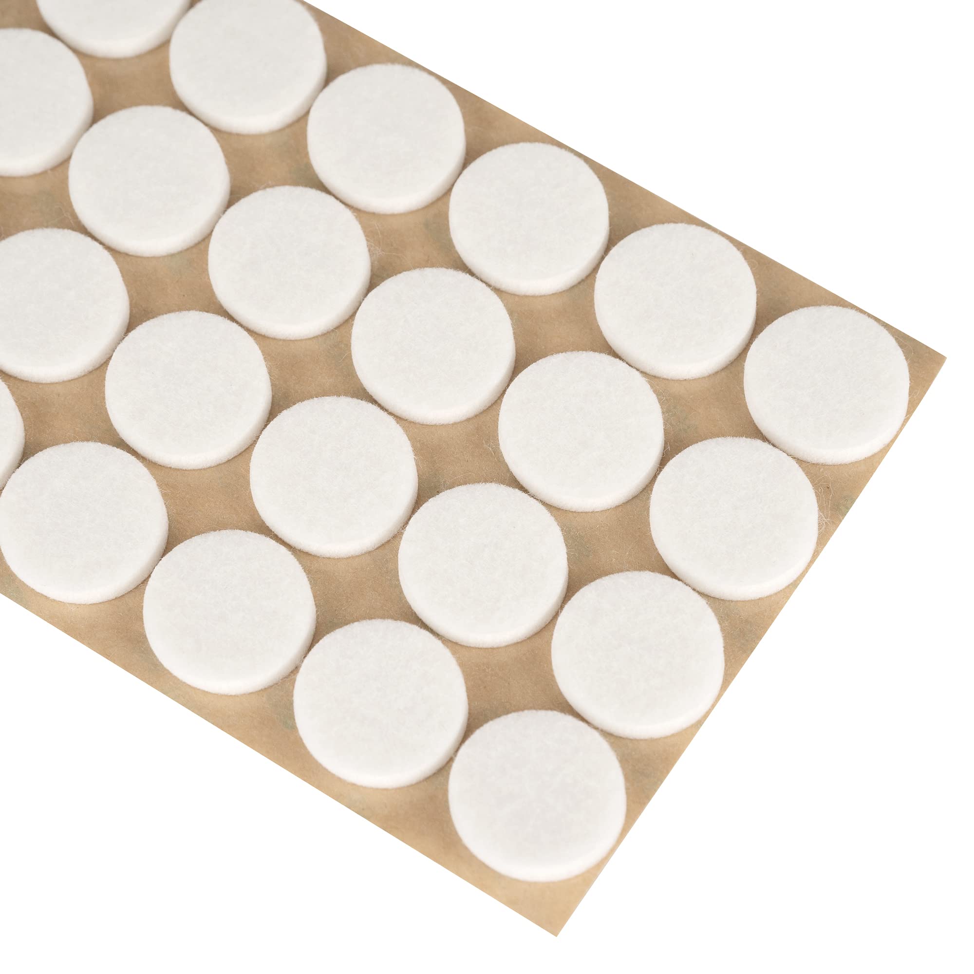 3M Self-Adhesive Furniture Felt Pads - 1 Inch (25mm) Round Floor Protectors - 96 Pack White - Prevents Scratches on Hardwood Floors & Furniture - Ideal for Chairs, Tables & Cabinets