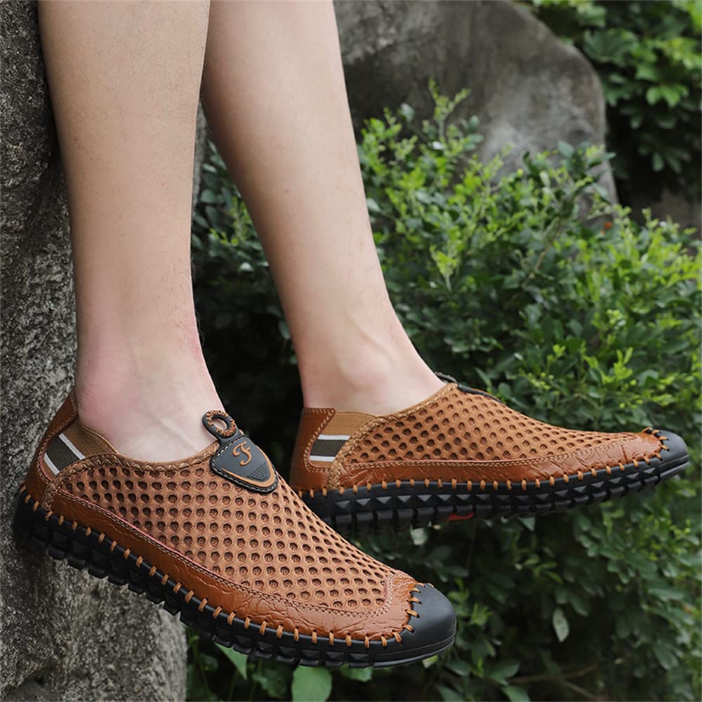 **Men's Water Shoes - Quick-Dry Mesh Slip-On Loafers for Beach, Pool & Outdoor Walking - Lightweight & Comfortable**