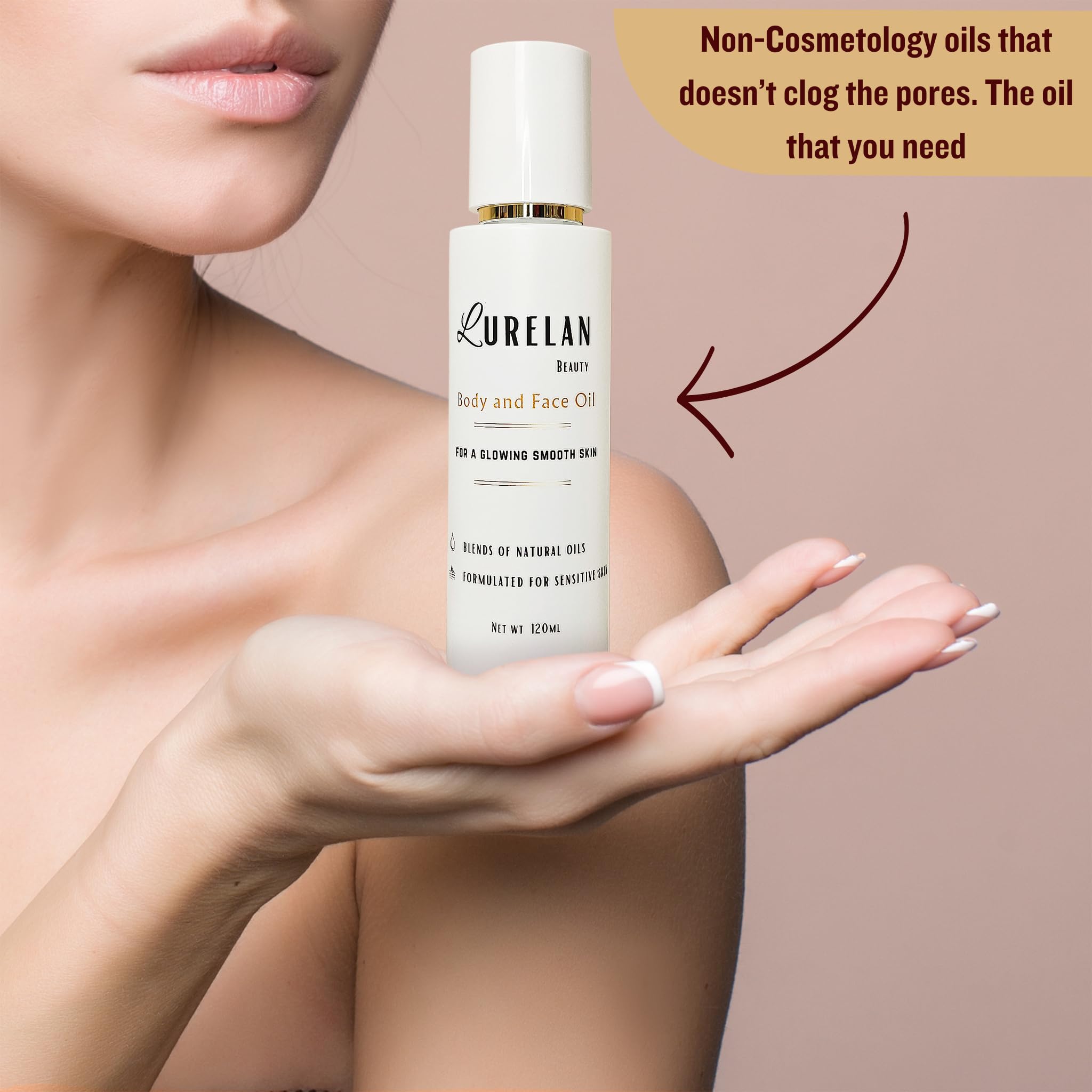 Organic Glowing Body Oil for Dark Spots & Even Skin Tone - Shea Butter, Rosehip, Vitamin E, Carrot, Camellia & Rose Oil | Hydrating Treatment for Dry Skin by Lurelan Beauty | Perfect for Nighttime Skincare & Post-Sun Care