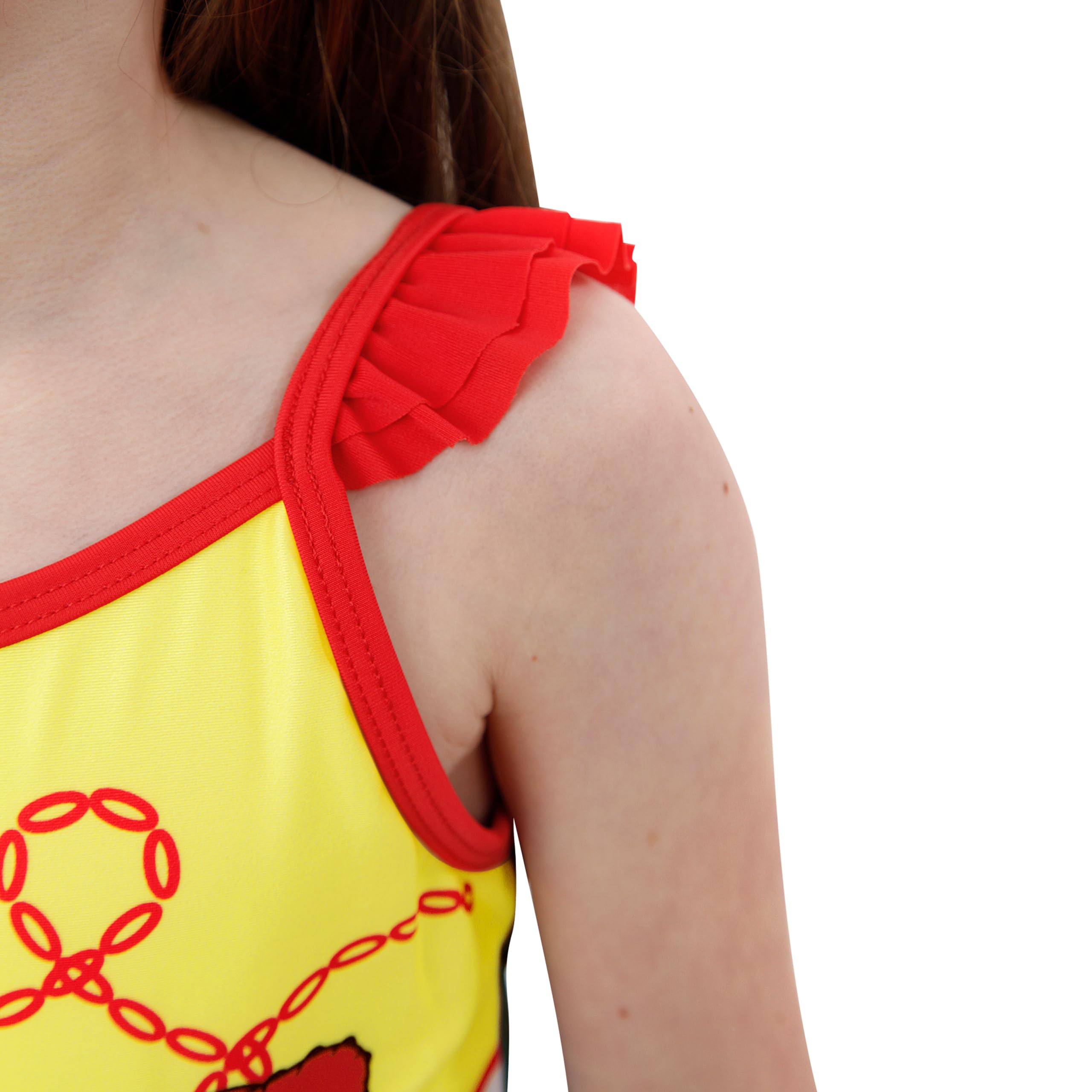 Disney Toy Story Girls' One-Piece Bathing Suit | Cute Swimsuit for Kids | Perfect for Pool Parties, Beach Vacations & Summer Water Play