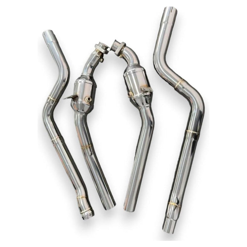 High-Performance 2011-2017 Mercedes E500/E550 Downpipes for W212/C207 Models - Boost Exhaust Flow & Engine Power for Street Racing & Performance Tuning