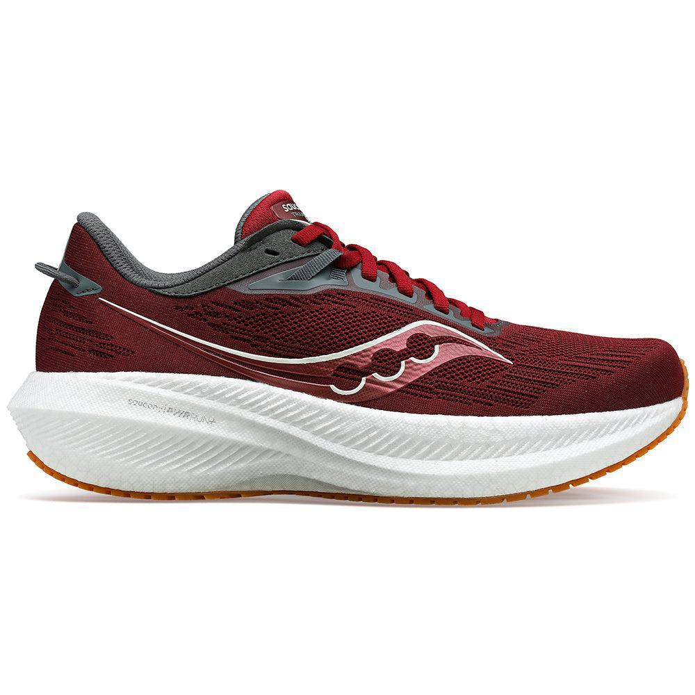 Saucony Triumph 21 Running Shoes for Men - Sundown/Linen Color - Size 8 D Medium - Lightweight Cushioned Road Running Shoes for Marathon Training & Daily Jogging