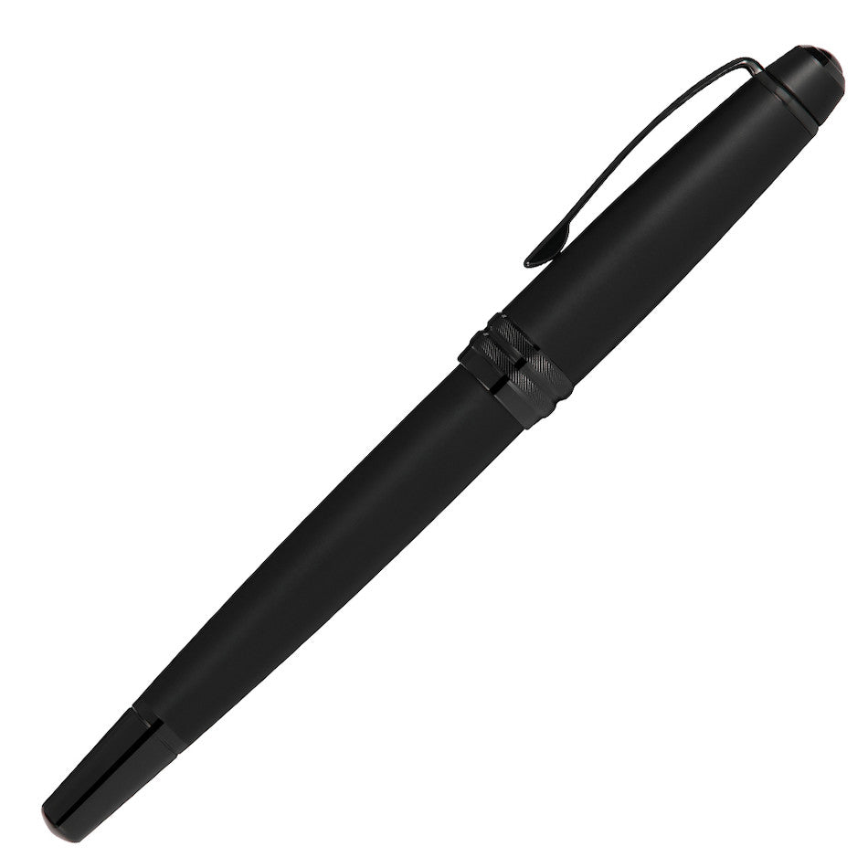 Cross Bailey Rollerball Pen - Black Lacquer with Black Trim - Premium Writing Instrument for Office, School & Gift Giving
