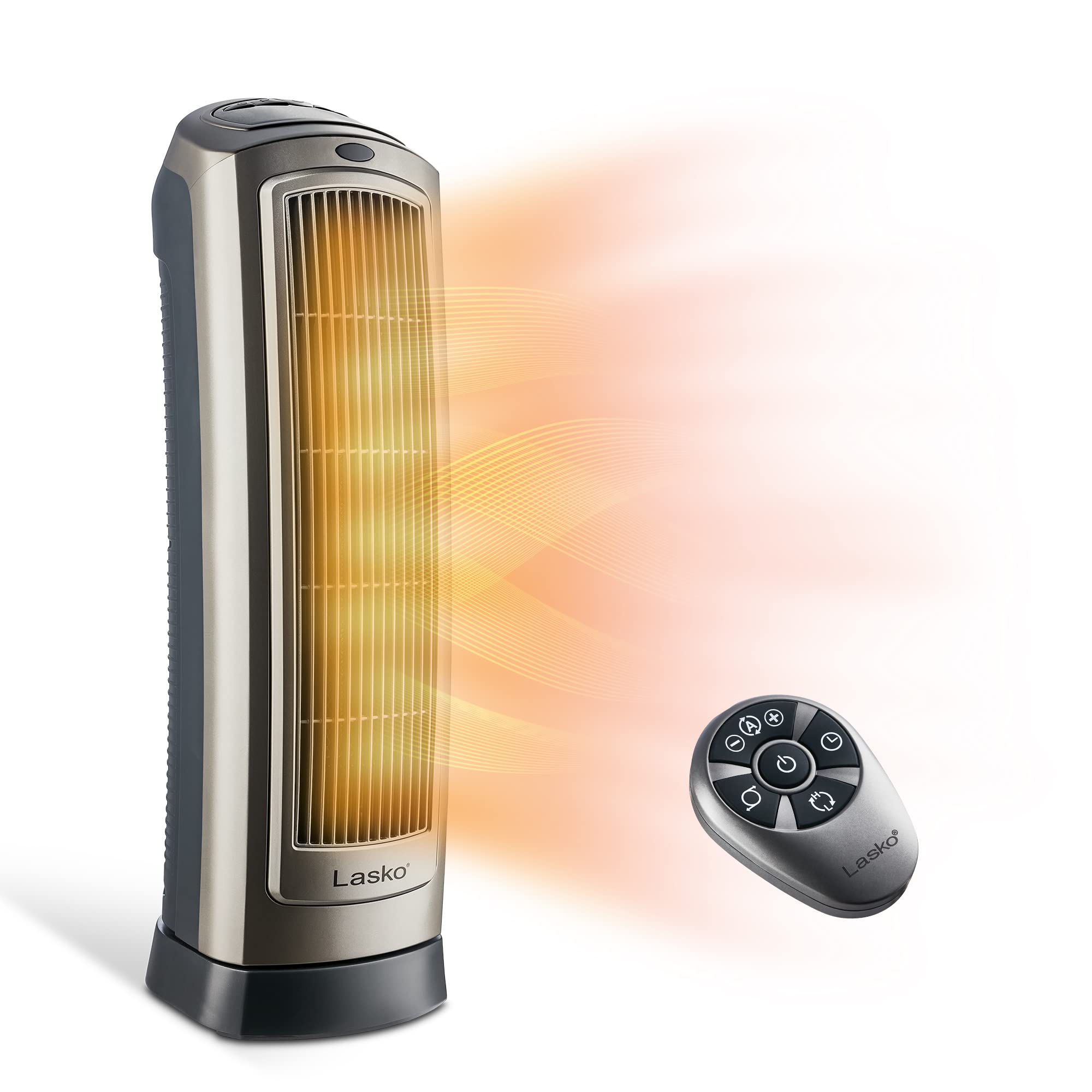 Lasko Oscillating Hybrid Fan & Ceramic Tower Space Heater Combo - Perfect for Year-Round Home & Office Comfort