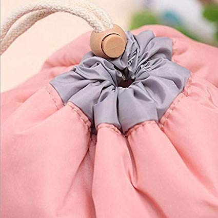 BLAPOXE Round Barrel Shaped Cosmetic Bag | Travel Makeup Organizer Pouch | Waterproof Toiletry Case for Women | Perfect for Travel, Gym & Daily Essentials Storage