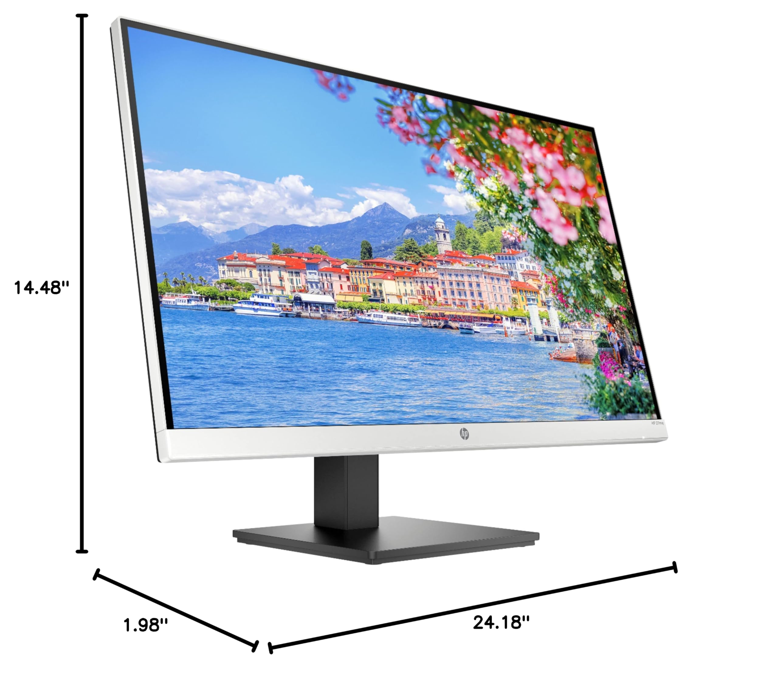 HP 27mq 27-inch QHD IPS Monitor with 99% sRGB - Ultra-Thin Bezel Design for Home Office, Gaming & Graphic Design | VESA Mount Compatible