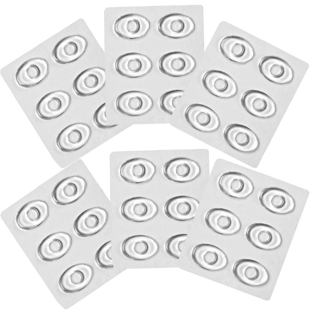 36PCS Transparent Gel Oval Foot Corn Cushions - Self-Adhesive Anti-Friction Pads for Corn & Callus Relief - Comfortable Shoe Protectors for Daily Wear, Running & High Heels