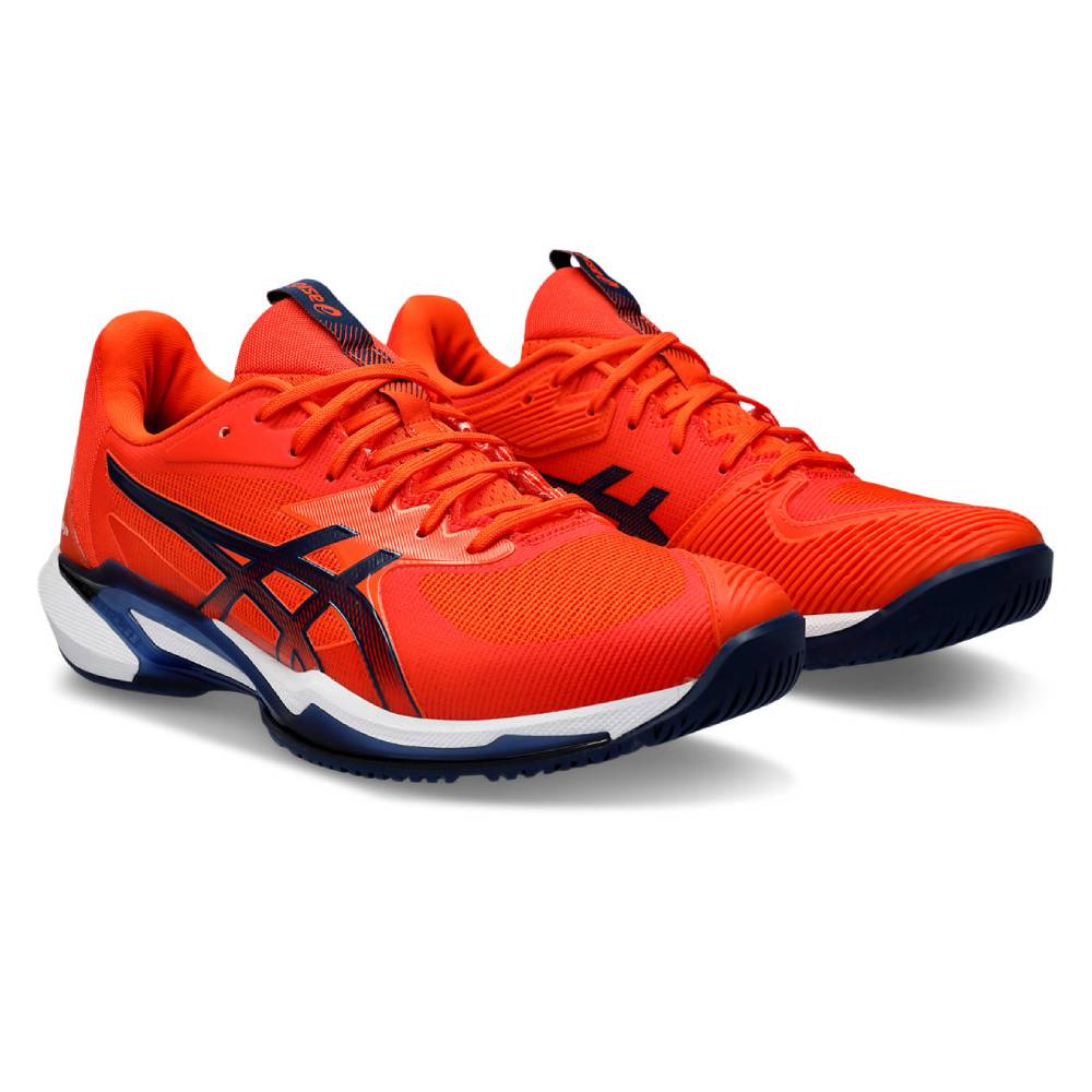 ASICS Solution Speed FF 3 Men's Tennis Shoes - Lightweight Performance Court Shoes for Competitive Play (Orange/Blue) | Ideal for Hard Court Matches & Training Sessions