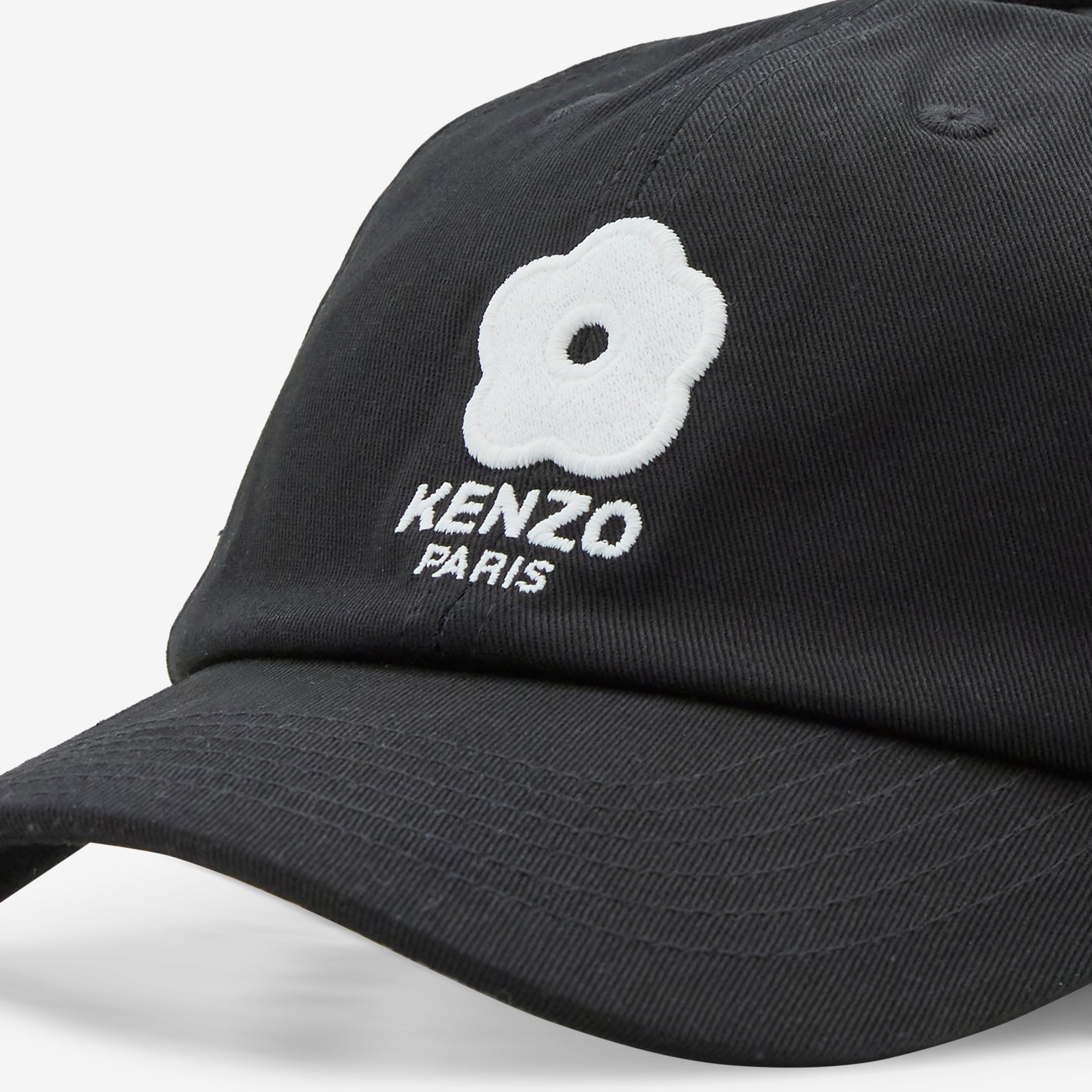 KENZO Utility Embroidered Cotton Cap - Black Unisex Baseball Hat for Men & Women - Perfect for Outdoor Sports, Streetwear Fashion & Casual Wear