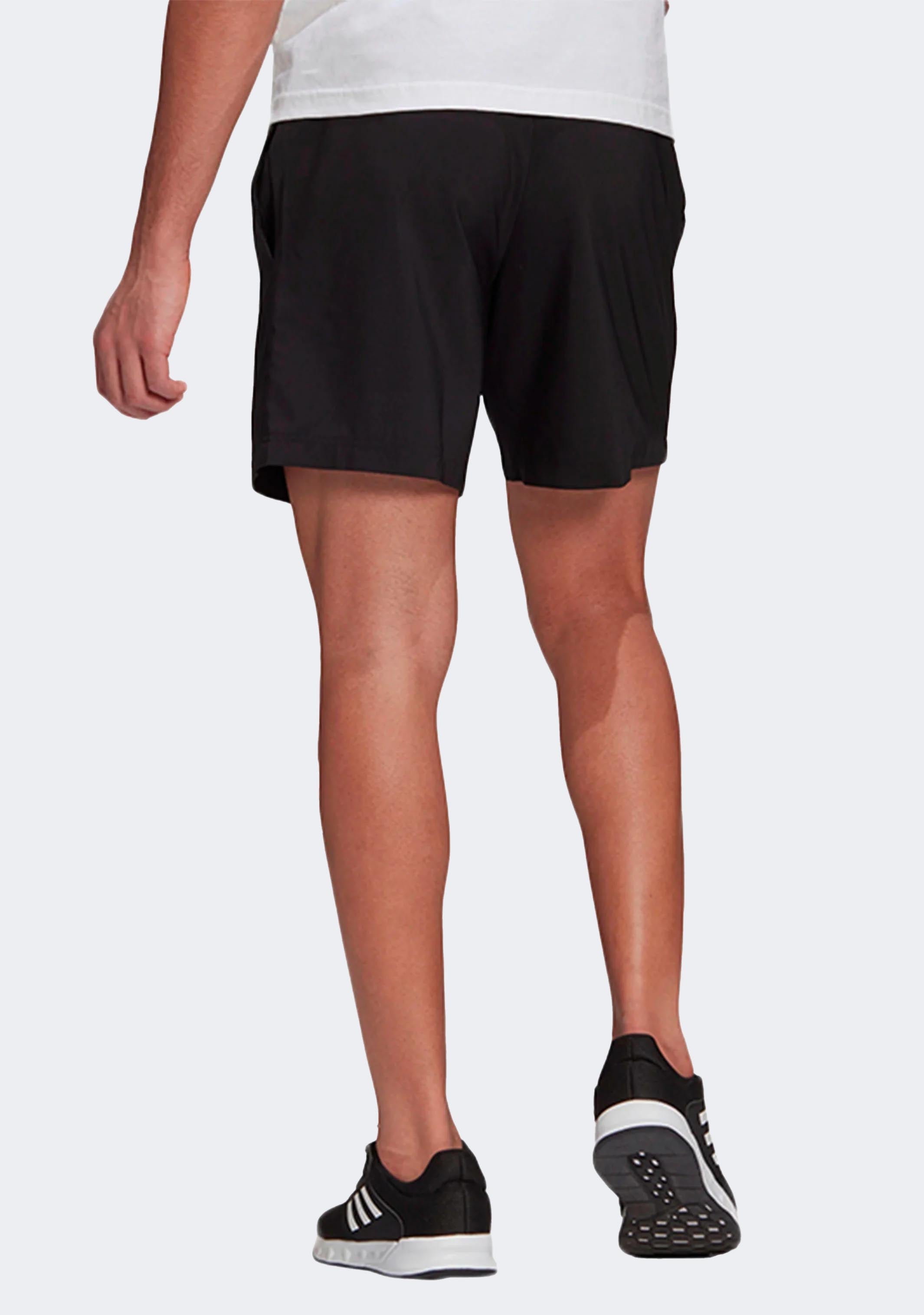Adidas Men's Aeroready Essentials Chelsea Small Logo Workout Shorts - Black | Moisture-Wicking Athletic Shorts for Running, Gym & Casual Wear