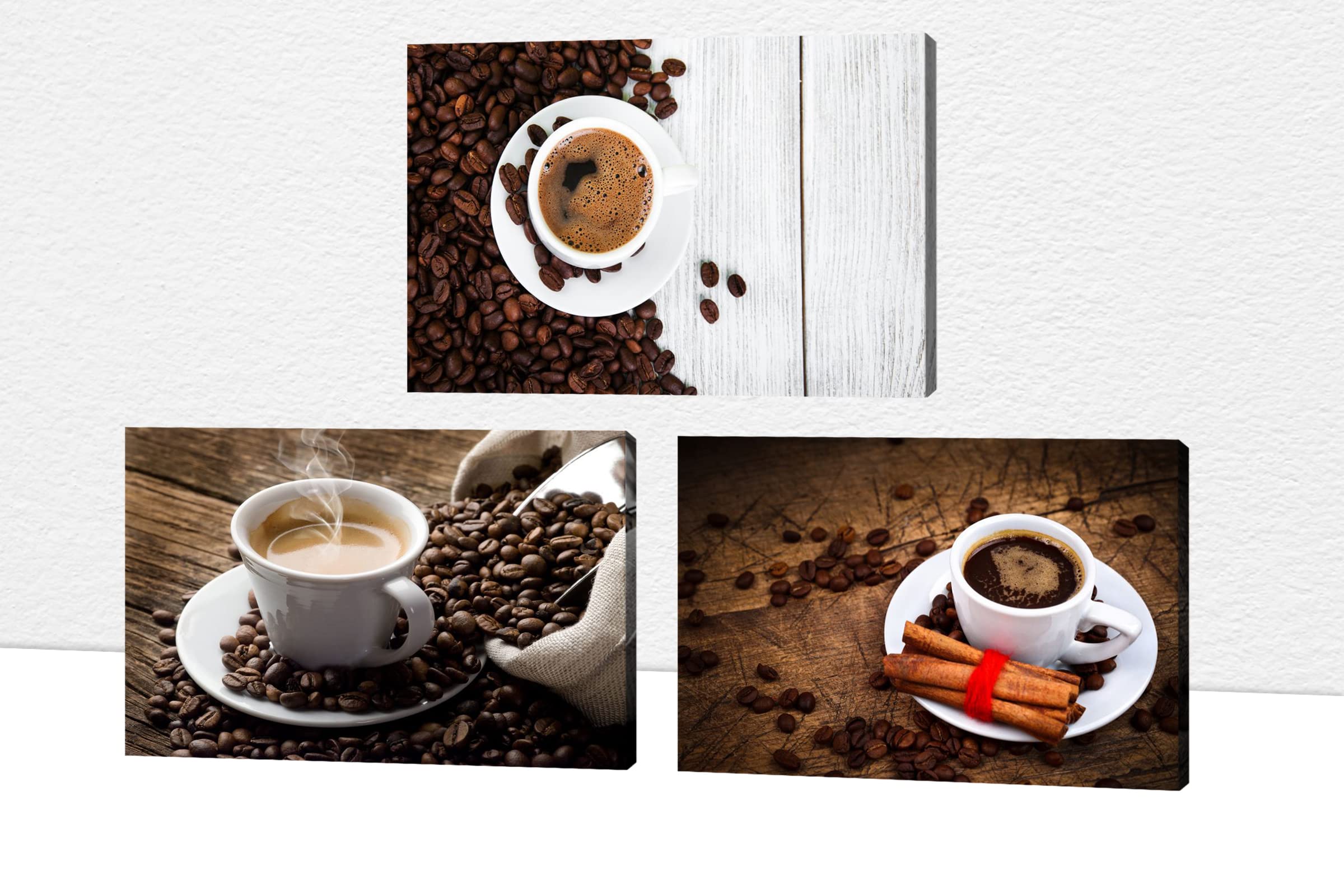 Vintage Coffee Canvas Wall Art Set - 3PCS 20