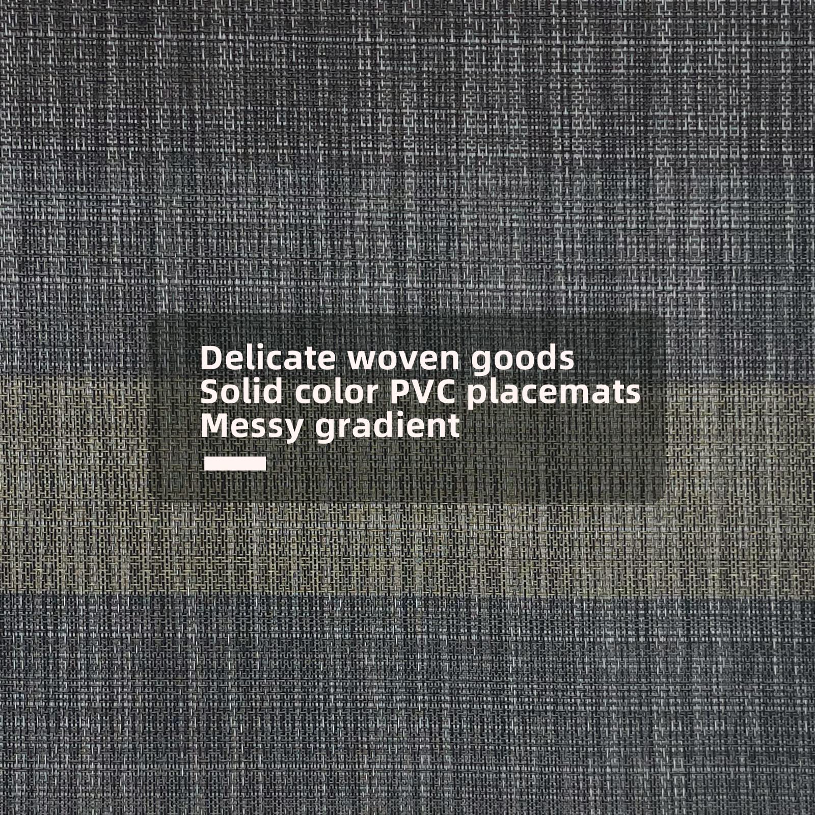 Premium 4-Pack Vinyl Woven Placemats - Non-Slip, Washable & Durable Table Mats for Indoor/Outdoor Use (Black) - Perfect for Dining Tables, Picnics, and Outdoor Entertaining
