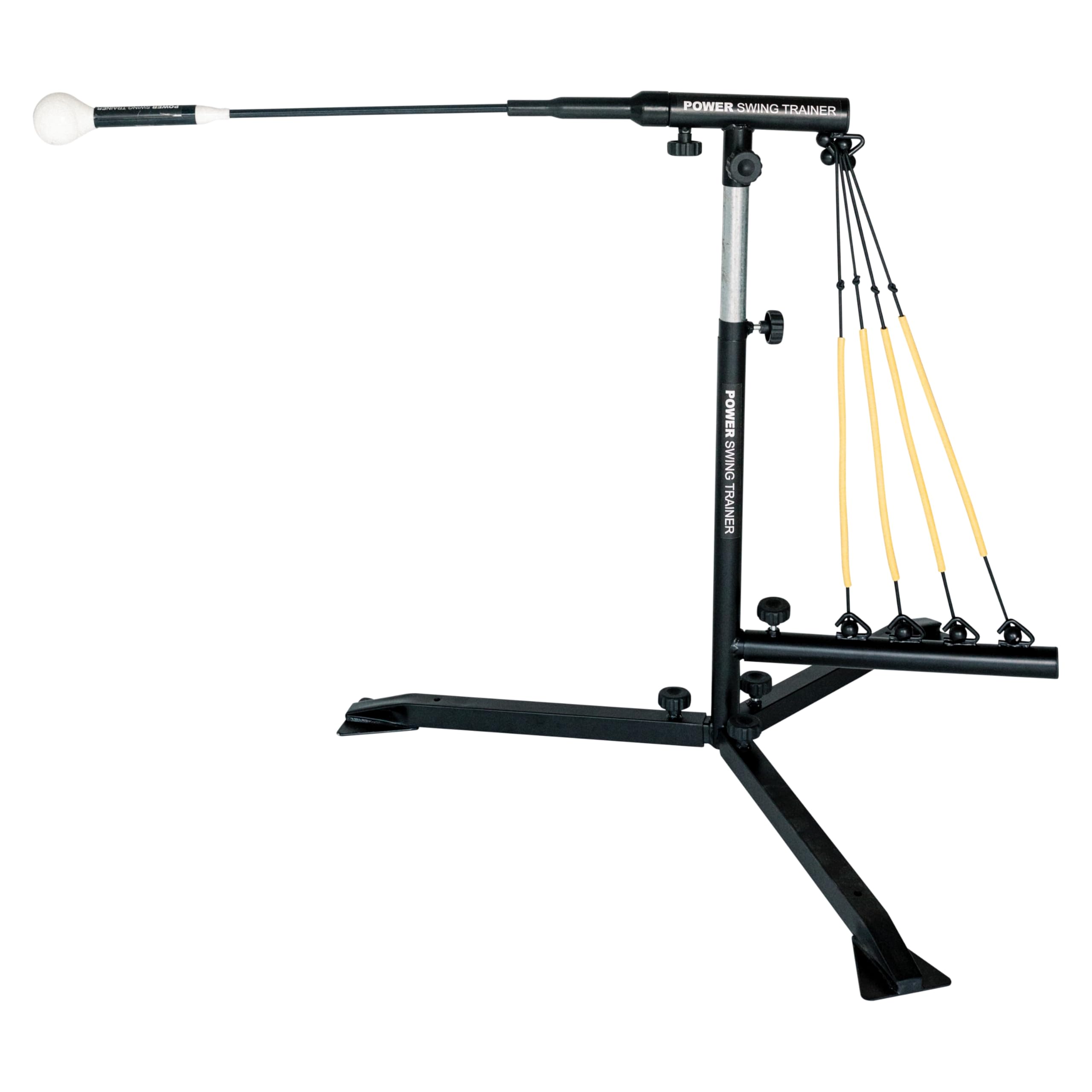 Baseball & Softball Power Swing Trainer System with 4 Adjustable Resistance Bands - Improve Batting Speed & Strength for All Ages - Perfect for Home Practice, Team Training & Backyard Drills