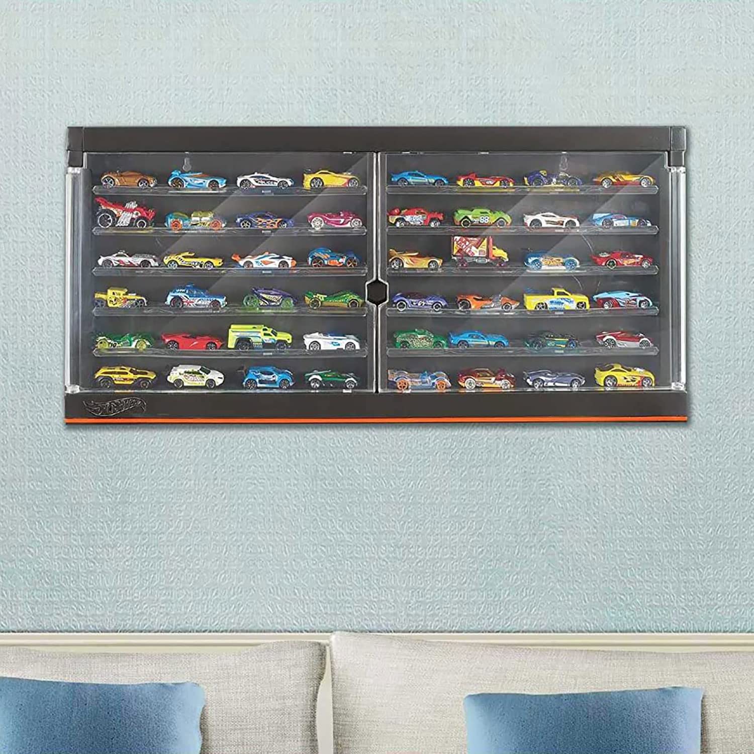 Hot Wheels 1:64 Scale Mercedes-Benz 190E Collectible Toy Car with Premium Display Case - Stores 50 Cars for High-End Collectors | Perfect for Showcase, Gifting & Home Decor