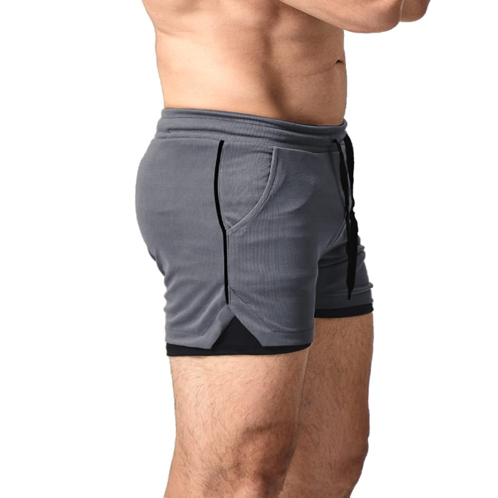 EVERWORTH Men's 2-in-1 Workout Shorts 5