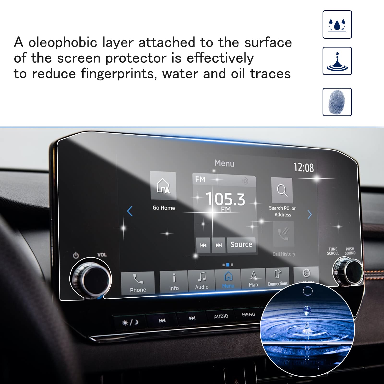 2022-2025 Mitsubishi Outlander Screen Protector (2-Pack) - HD Clear 9